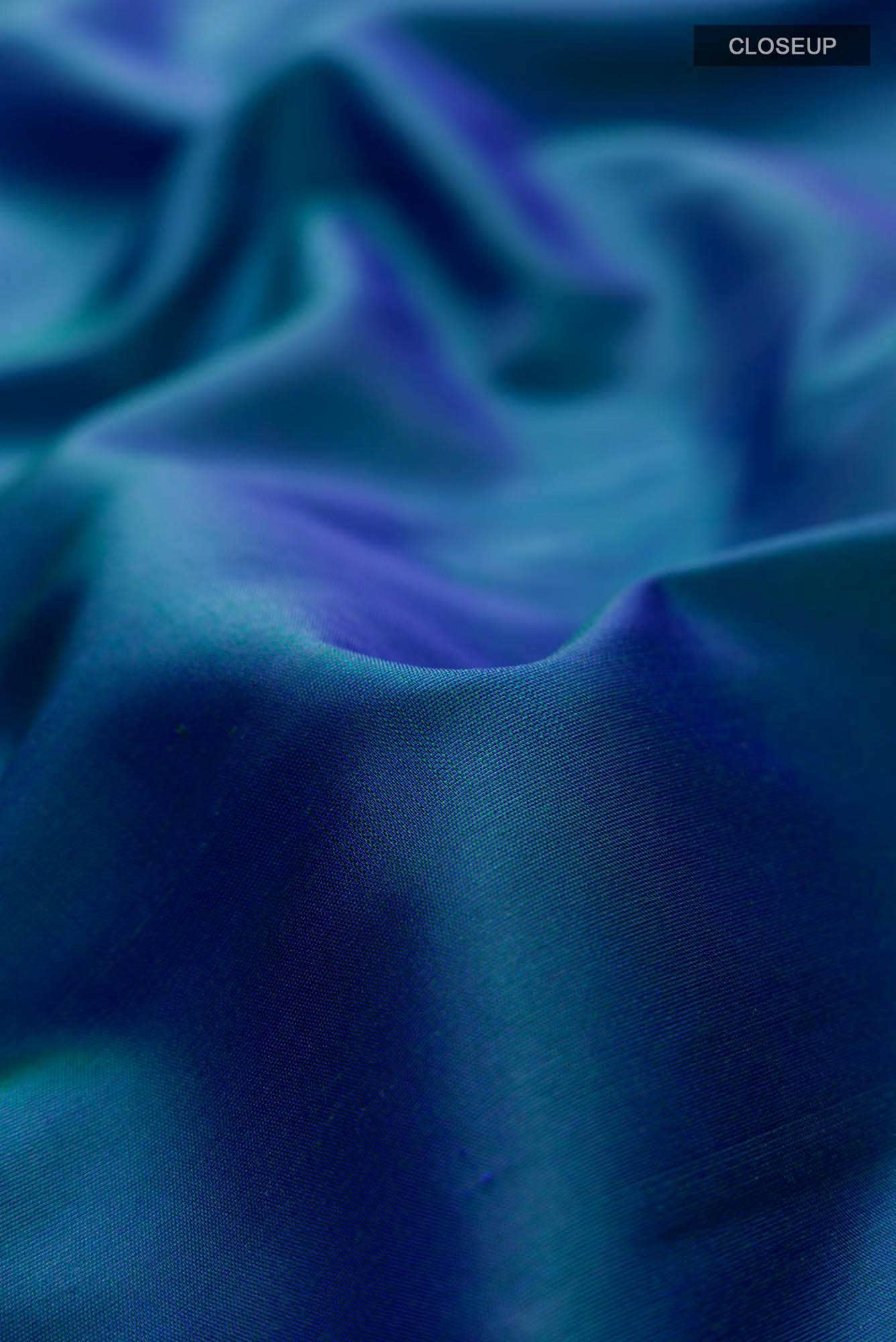 Blue Kanchipuram Silk Saree