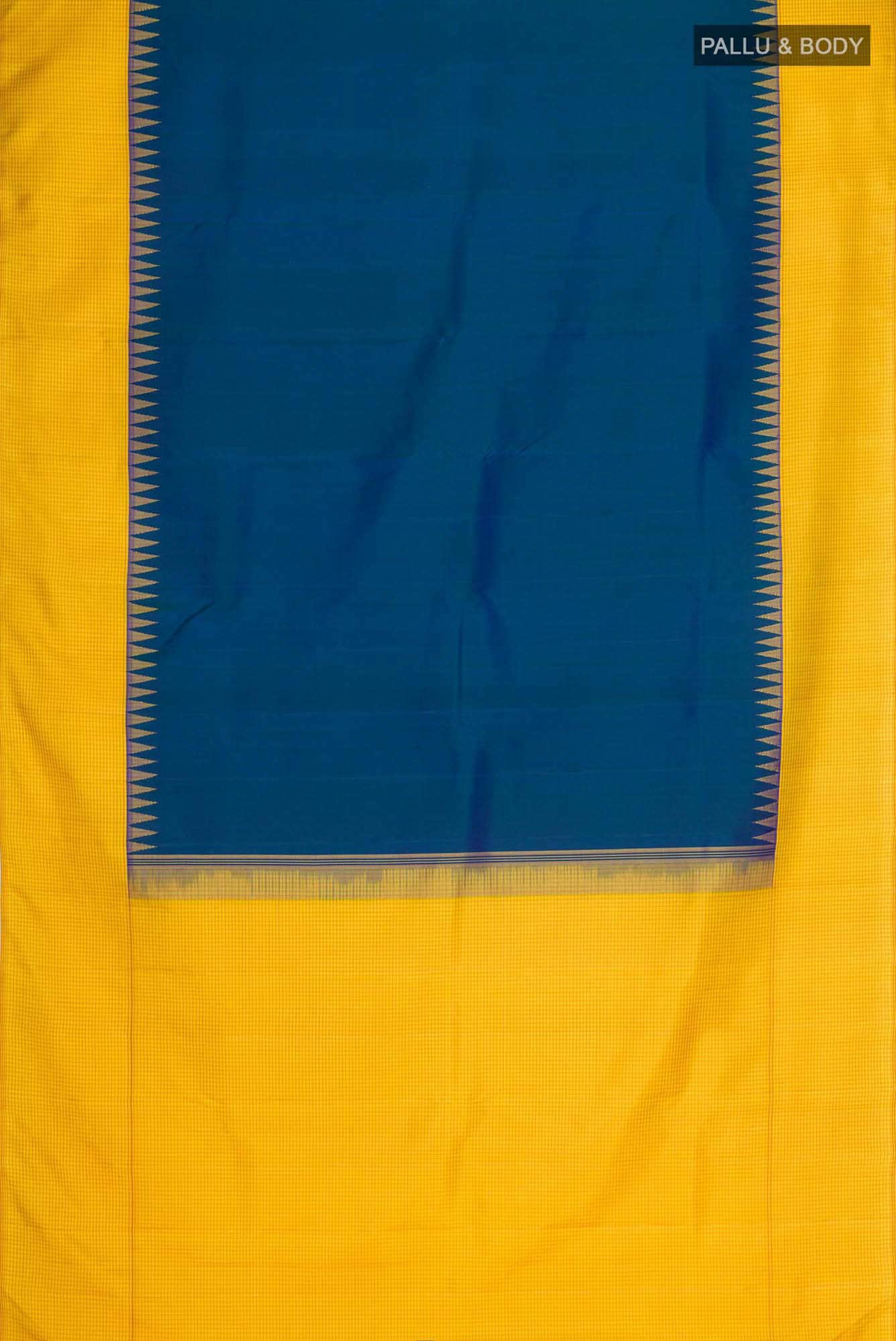 Blue Kanchipuram Silk Saree
