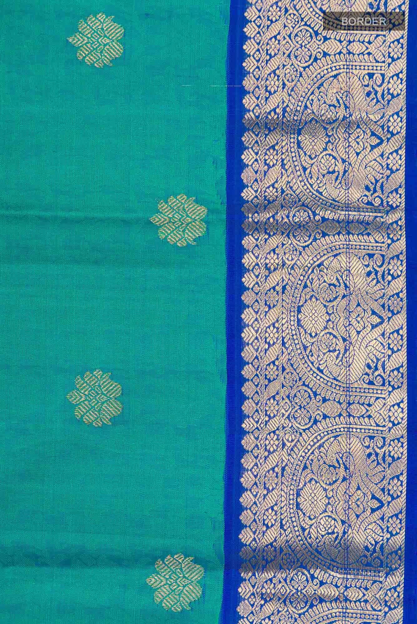 Blue Kanchipuram Silk Saree