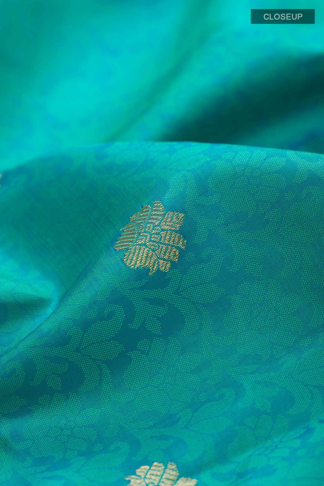 Blue Kanchipuram Silk Saree