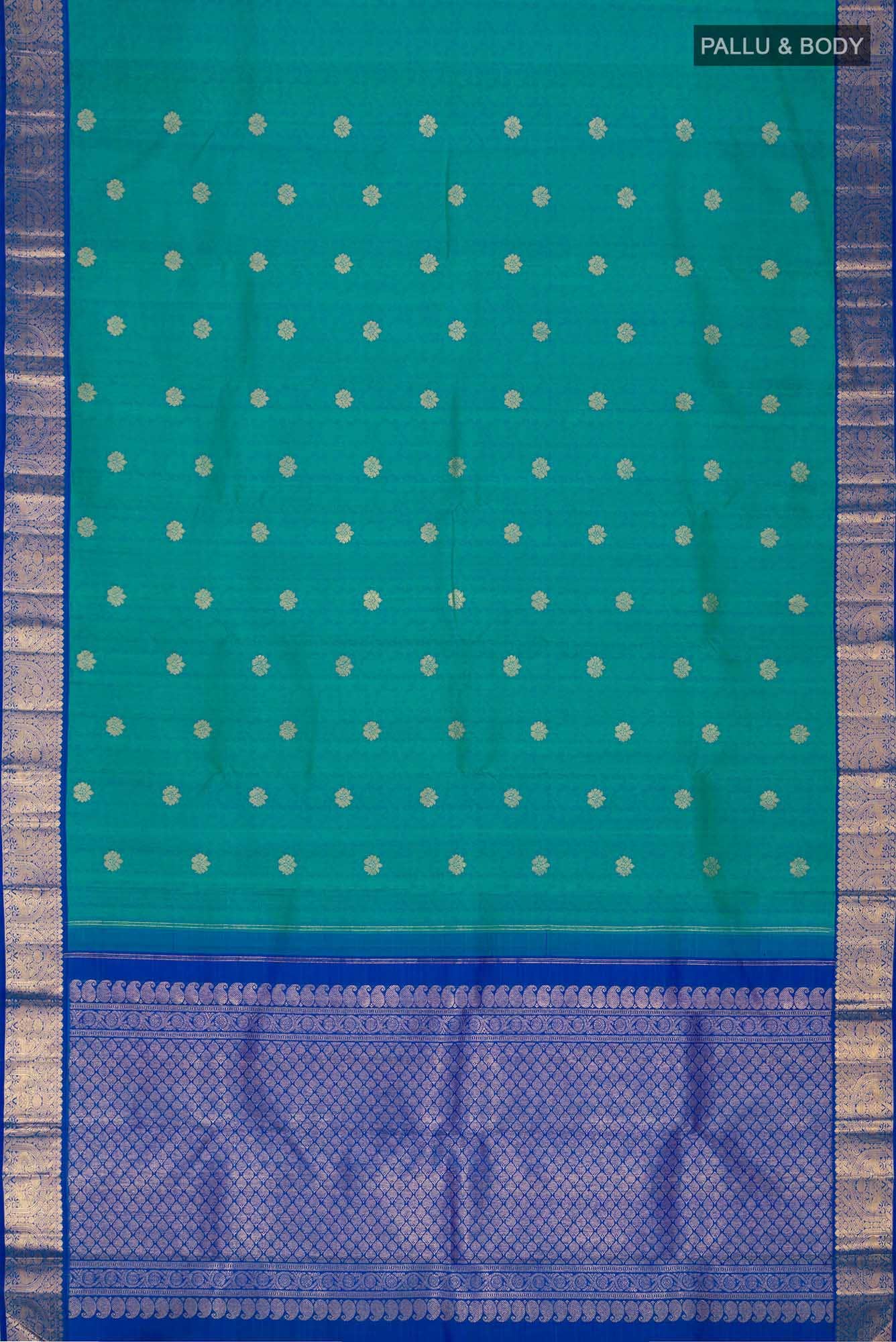 Blue Kanchipuram Silk Saree