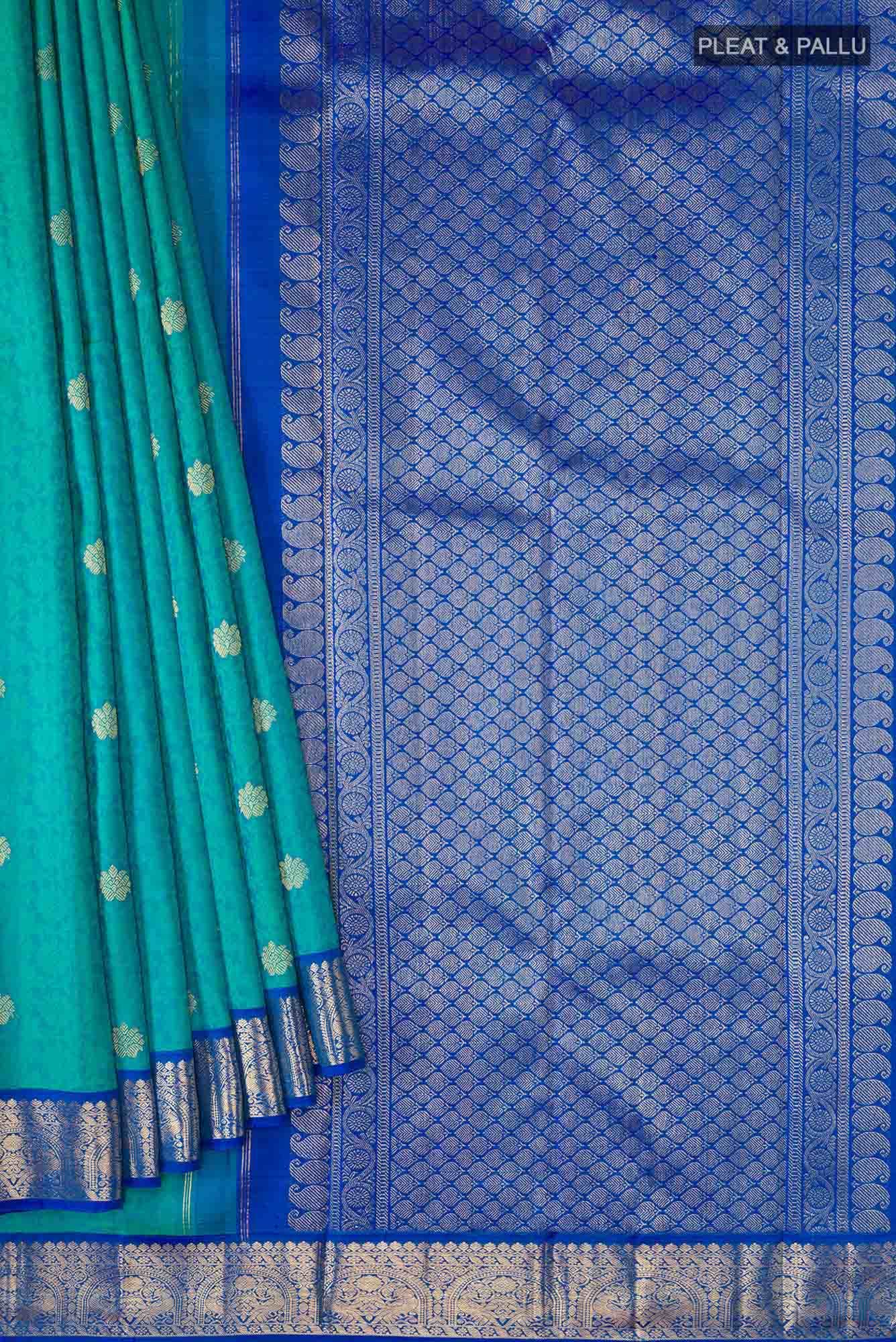 Blue Kanchipuram Silk Saree
