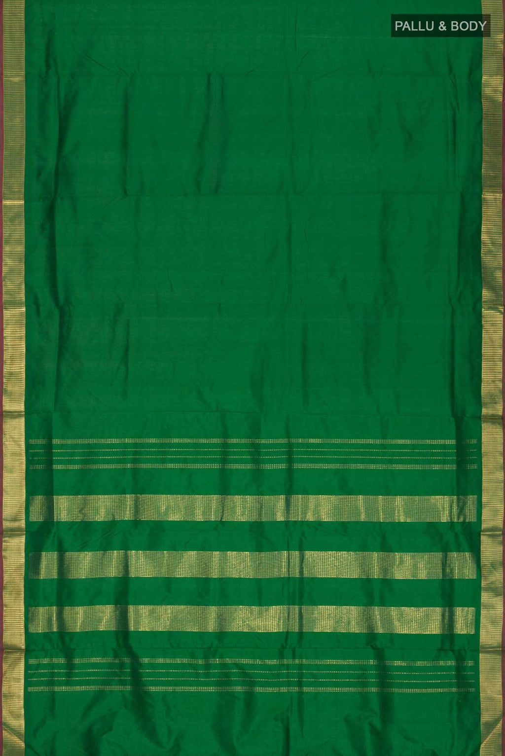 Green Kanchipuram Silk Nine Yards Saree
