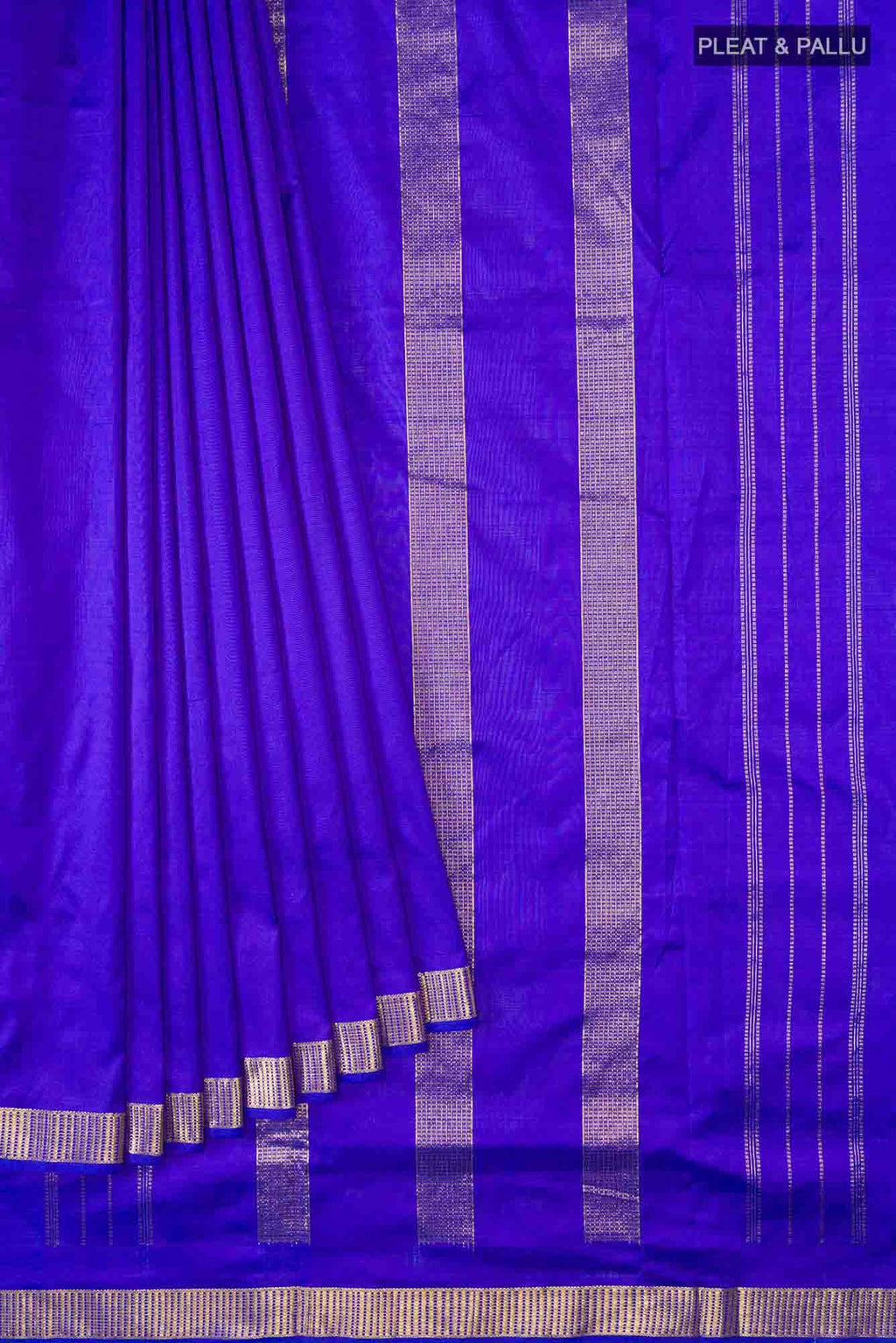 Blue Kanchipuram Silk Nine Yards Saree