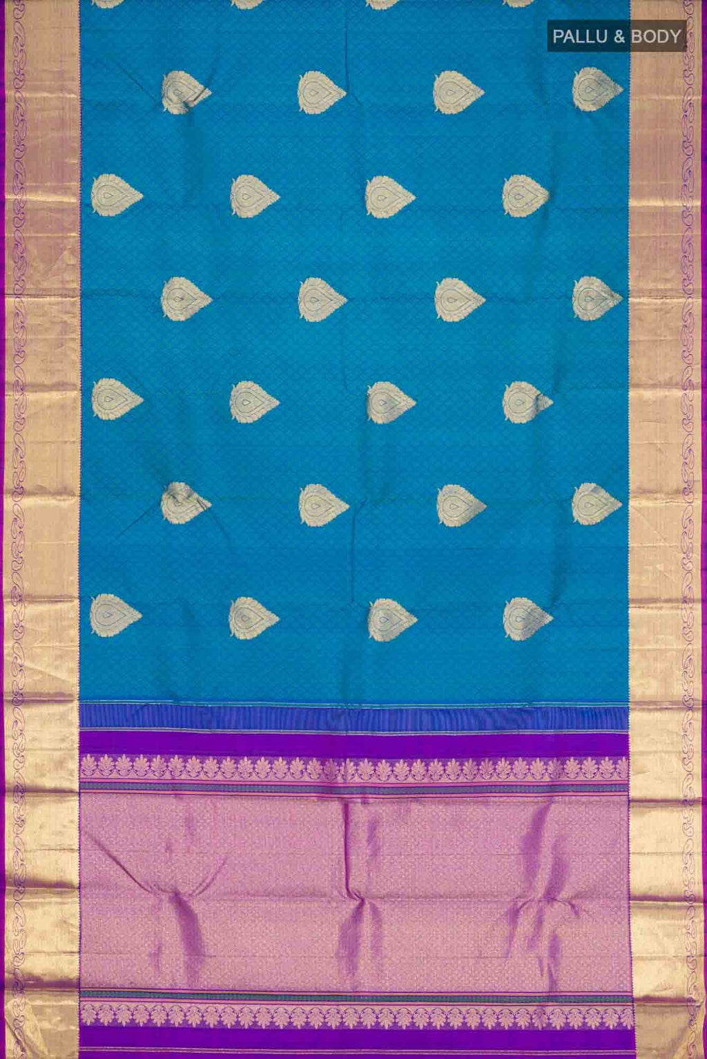 Blue Kanchipuram Silk Saree