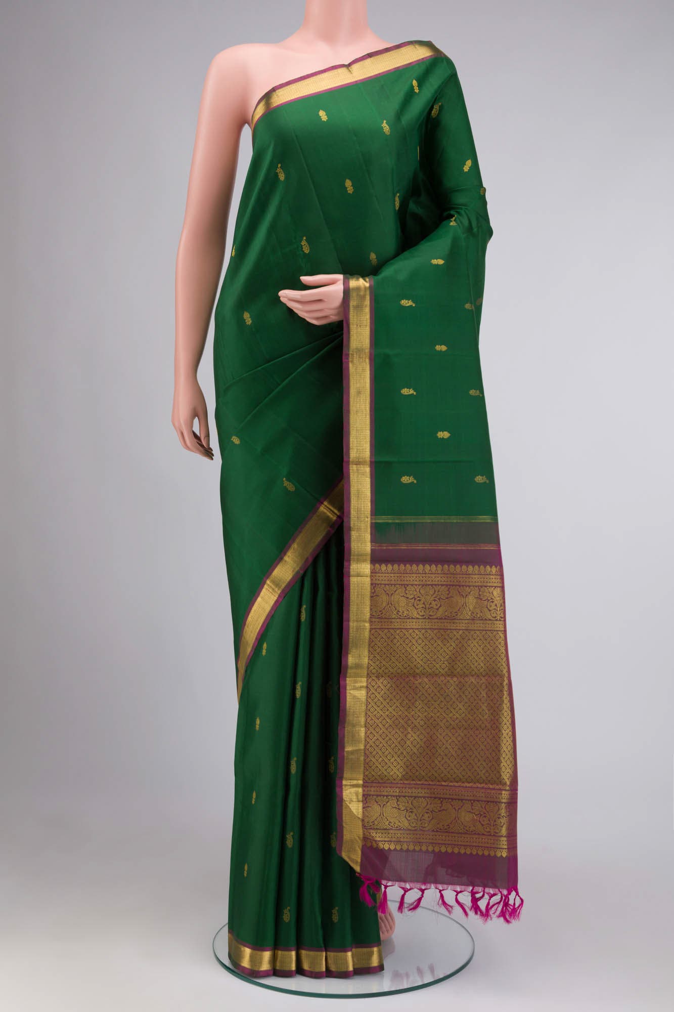 Green Kanchipuram Silk Saree
