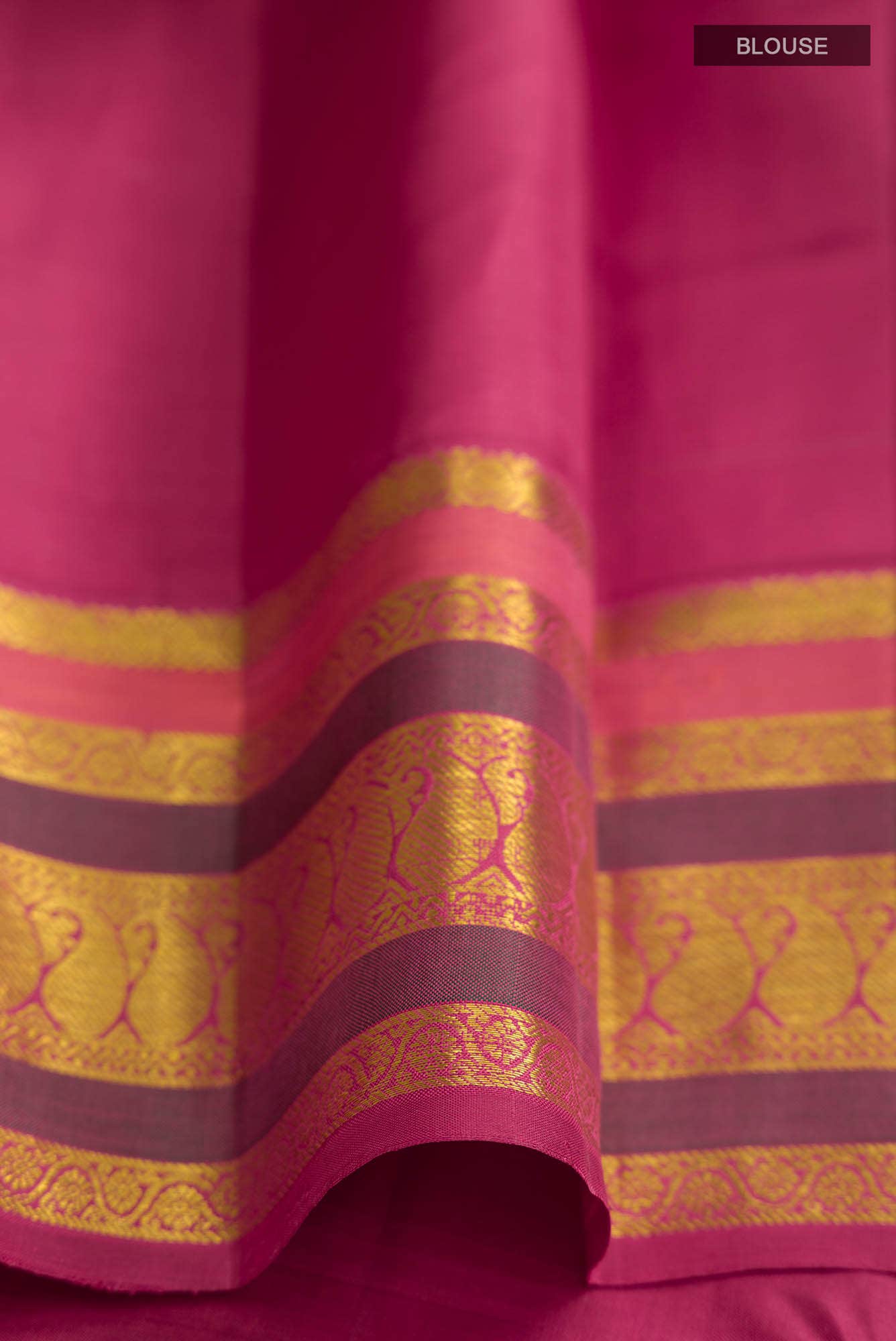 Beige Kanchipuram Silk Saree