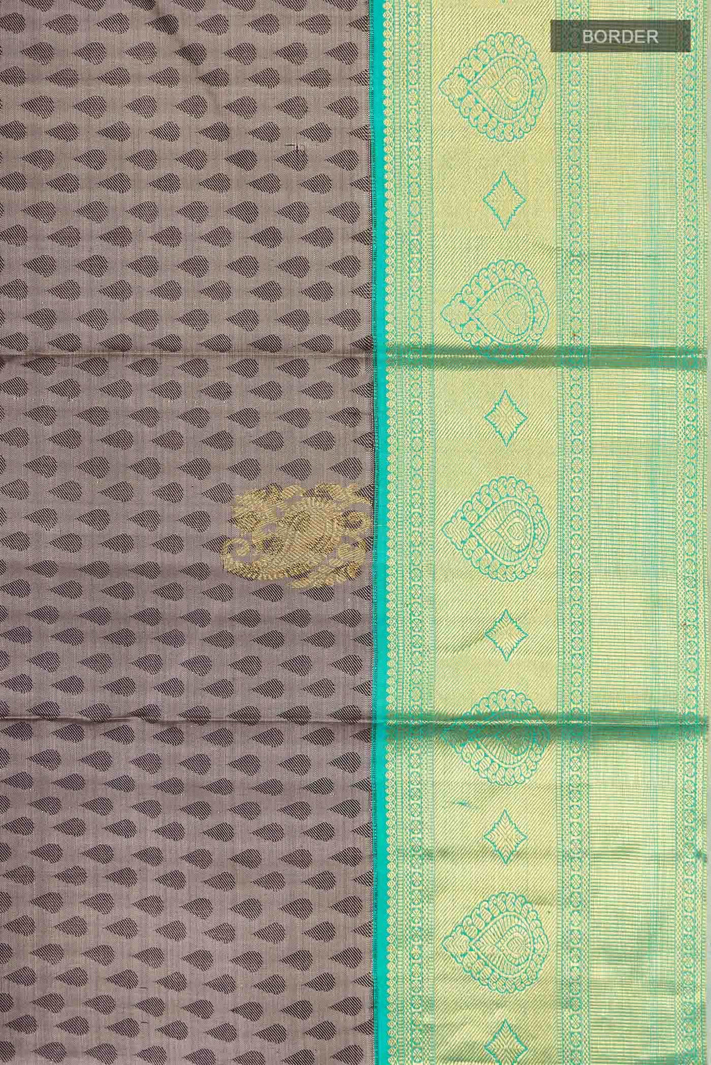 Grey Kanchipuram Silk Saree