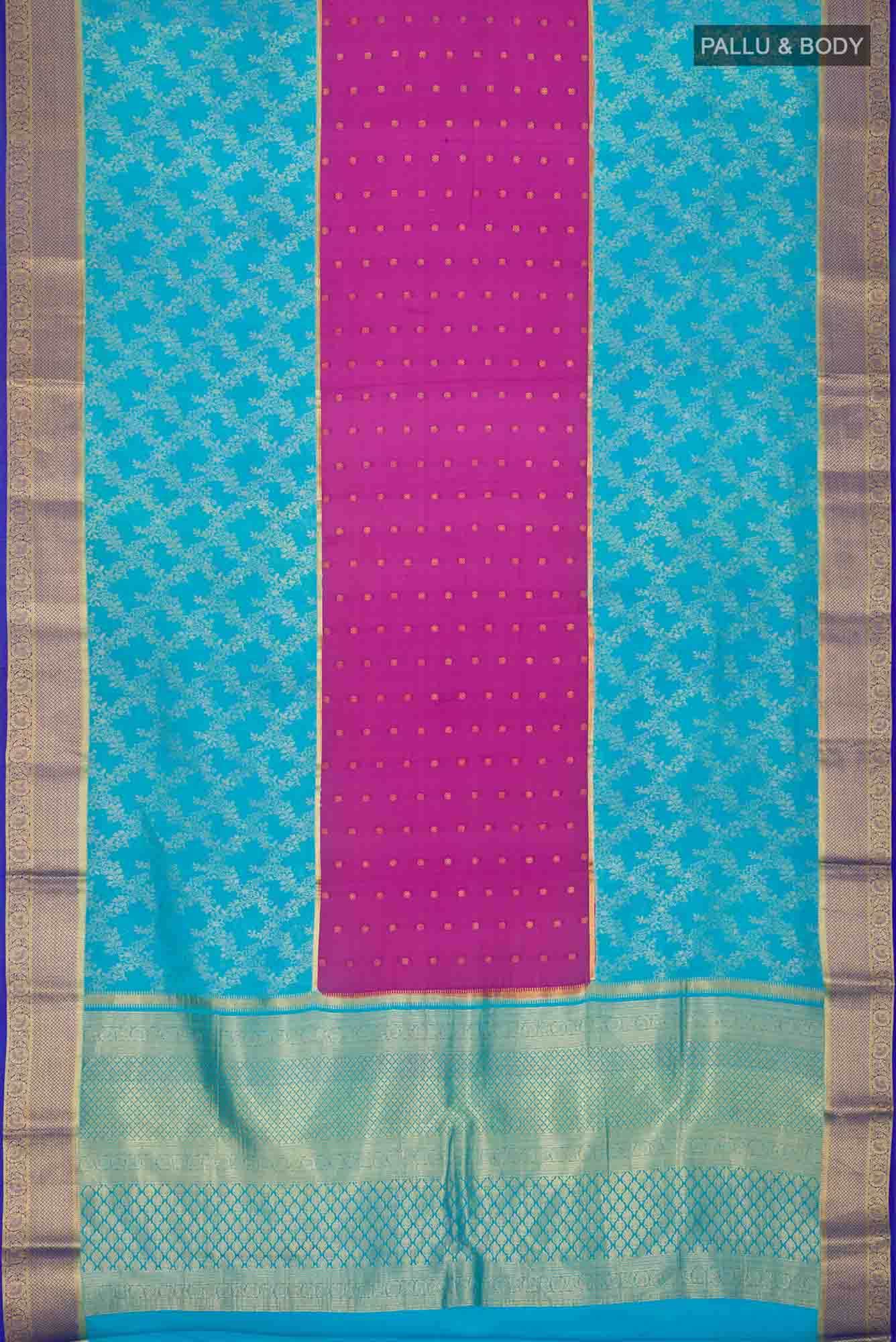 Multi Mysore Crepe Saree