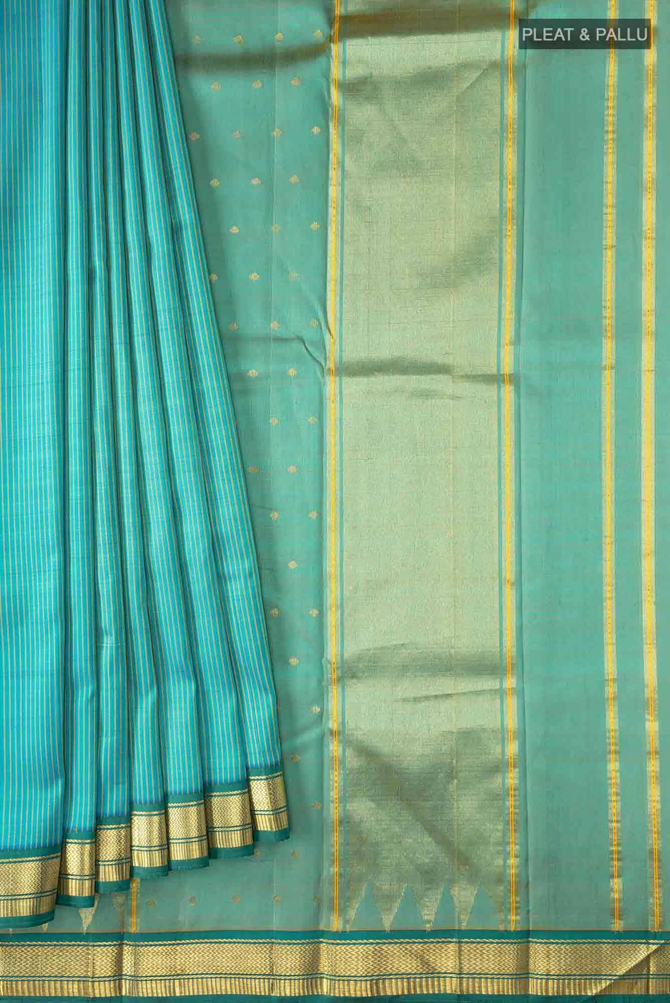 Blue Kanchipuram Silk Saree