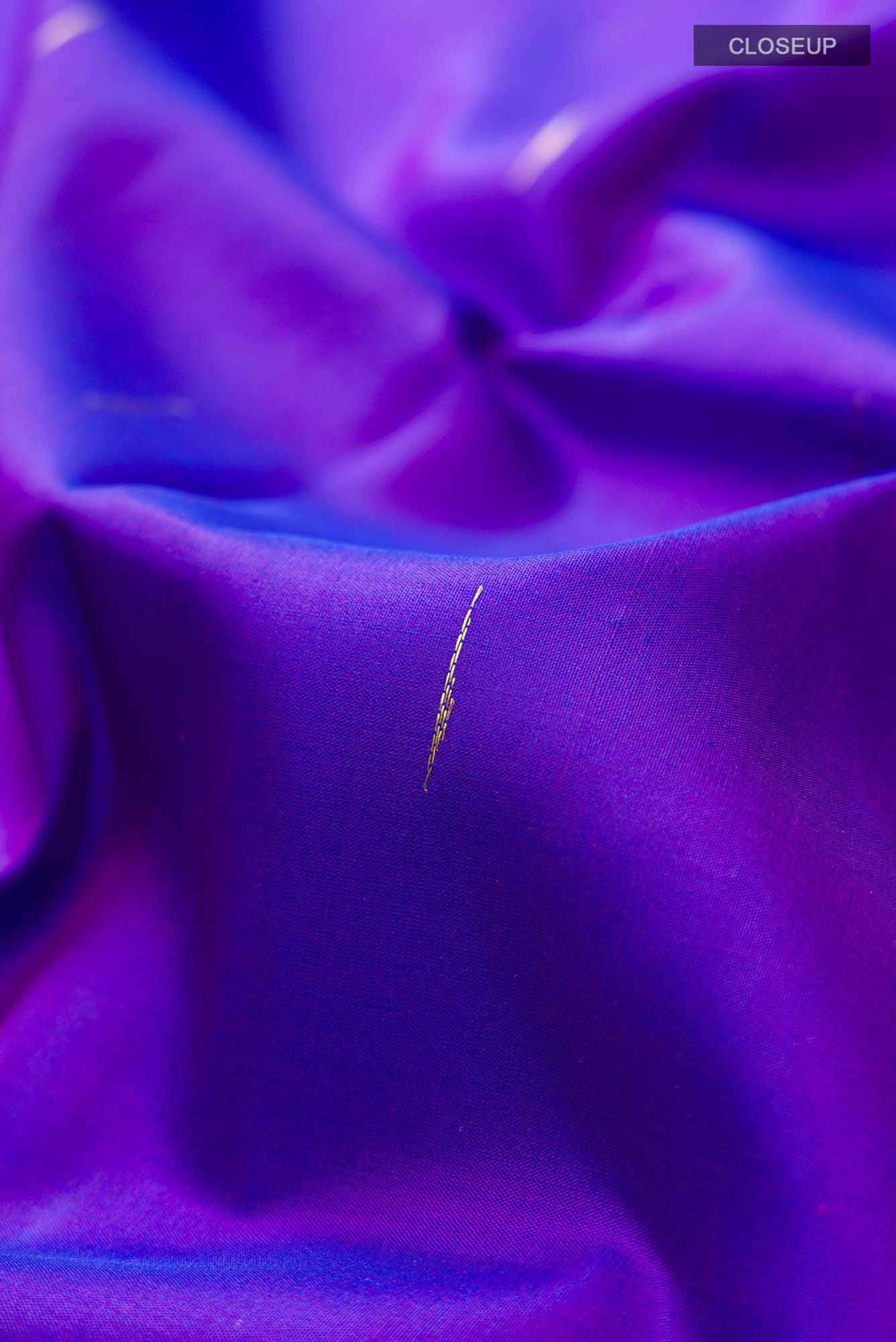 Blue Kanchipuram Silk Saree