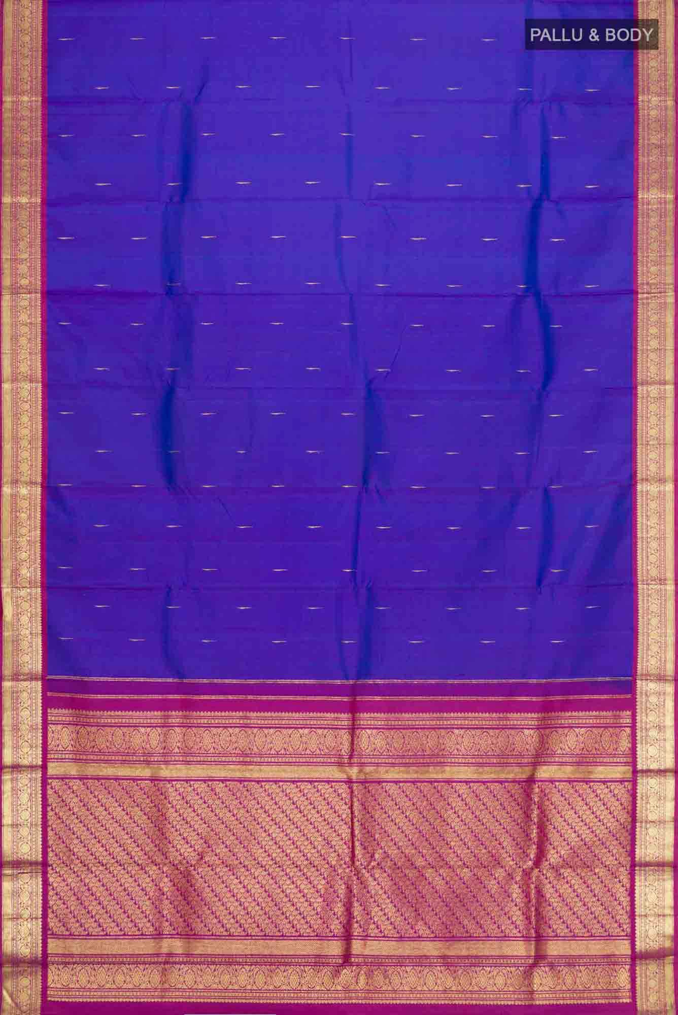 Blue Kanchipuram Silk Saree