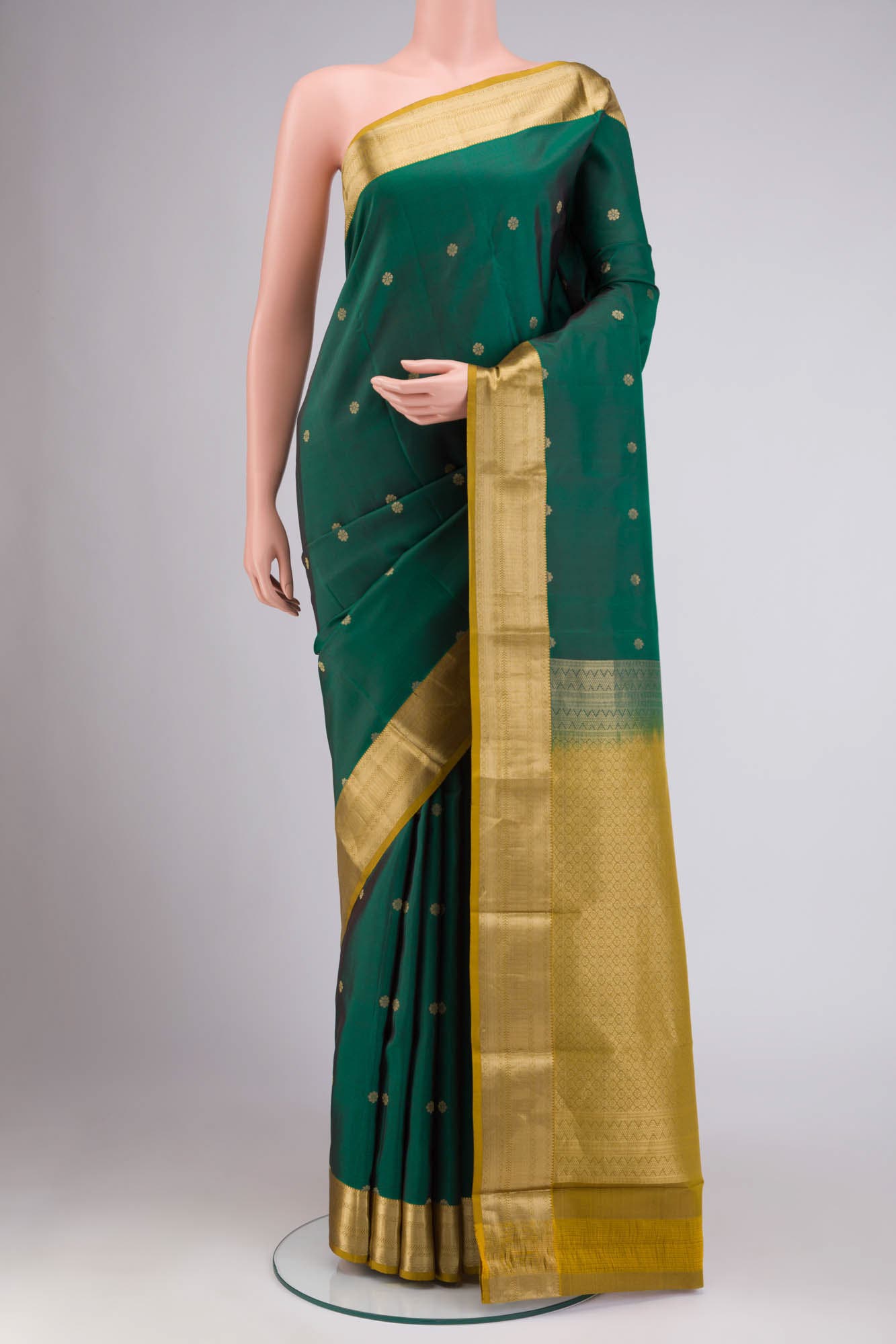 Green Kanchipuram Silk Saree