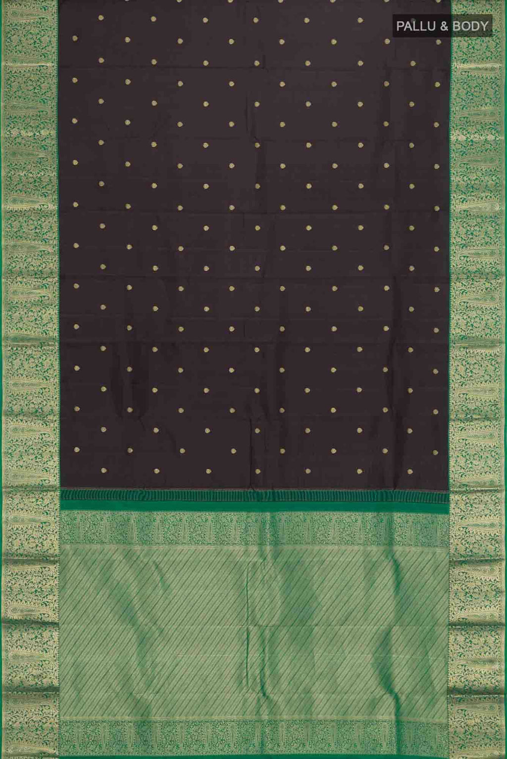 Black Kanchipuram Silk Saree