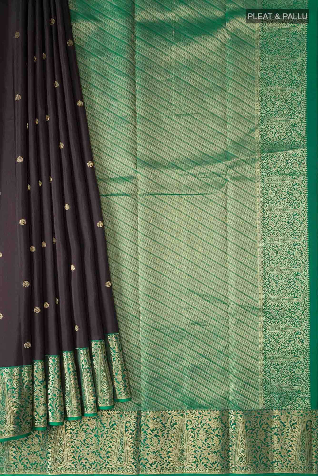 Black Kanchipuram Silk Saree