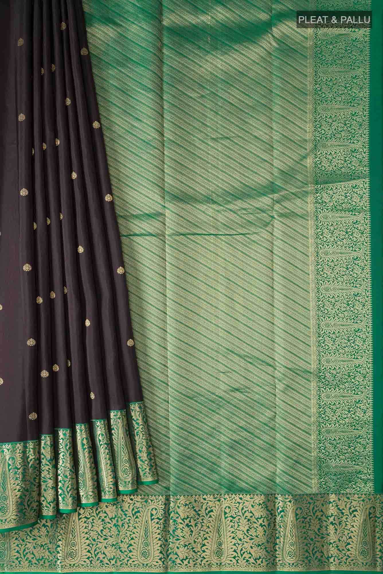 Black Kanchipuram Silk Saree