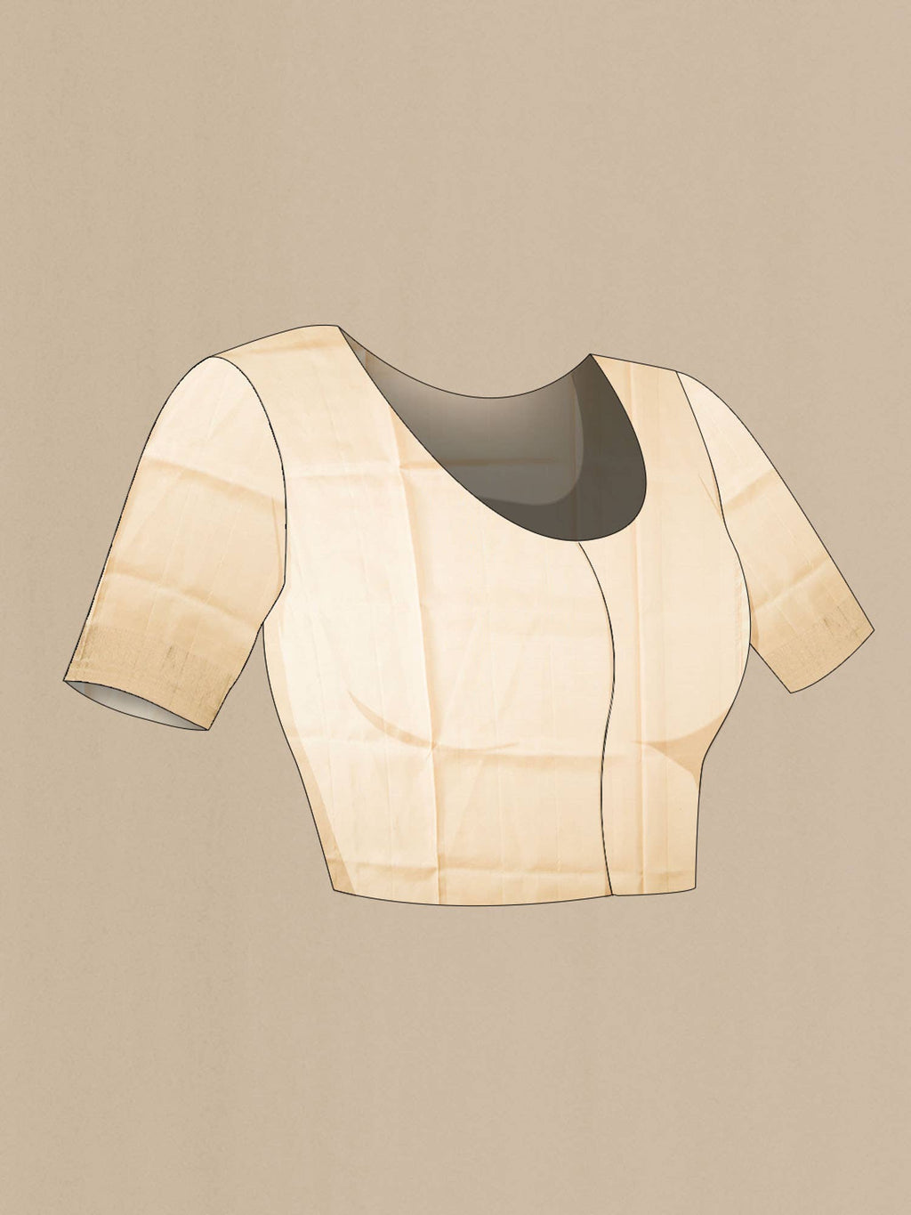Beige Soft Silk Saree