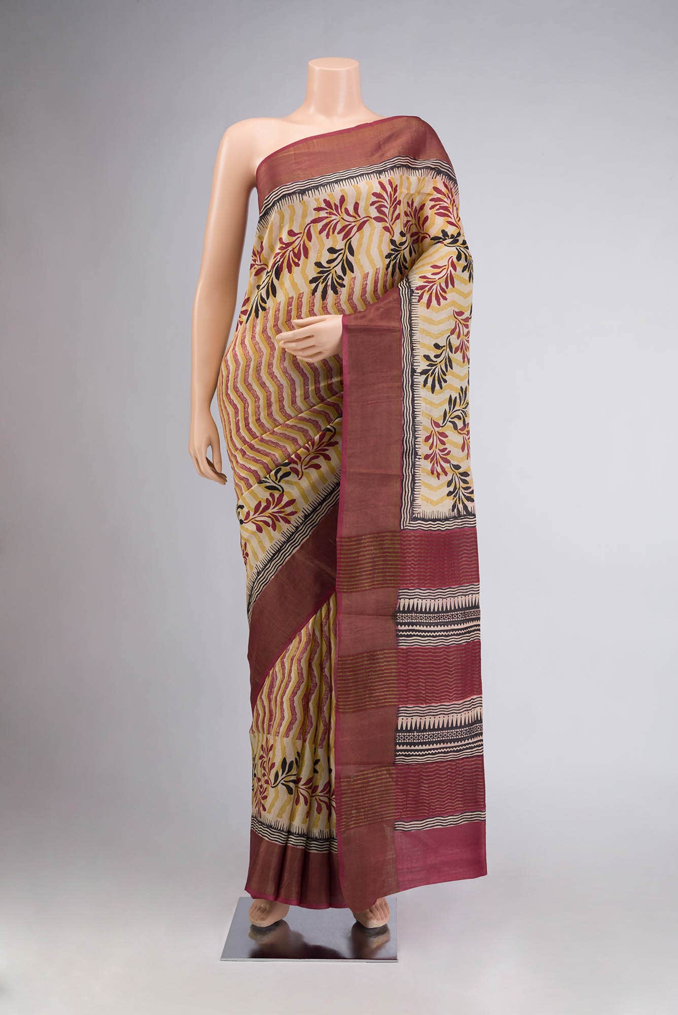 Multi Bhagalpuri Tussar Silk Saree