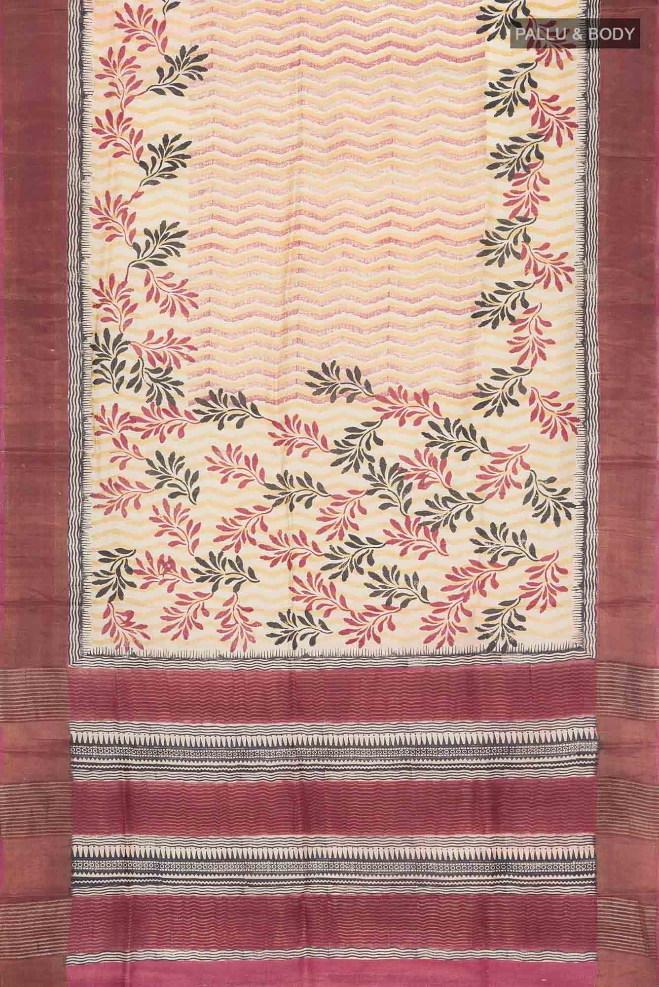Multi Bhagalpuri Tussar Silk Saree