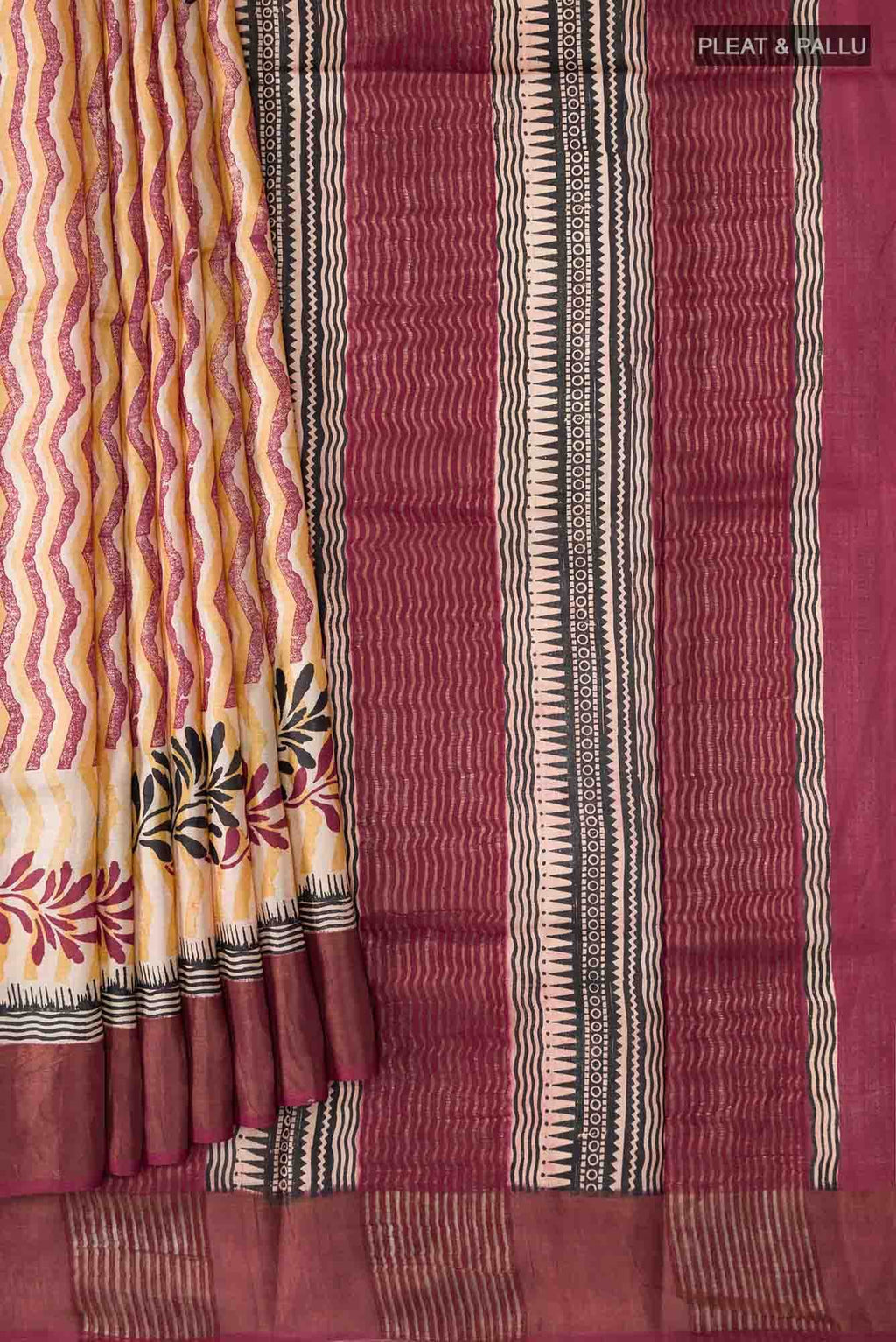 Multi Bhagalpuri Tussar Silk Saree