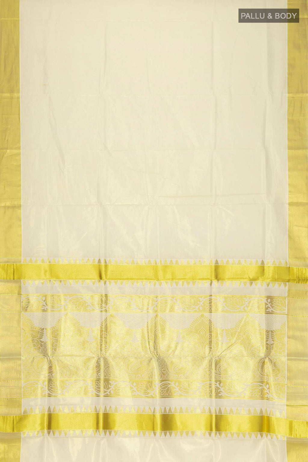 Gold Kerala Cotton Saree