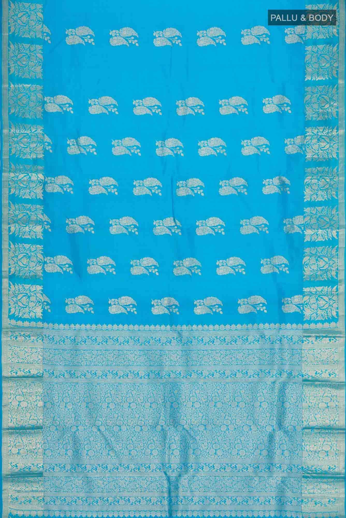 Blue Kanchipuram Silk Saree