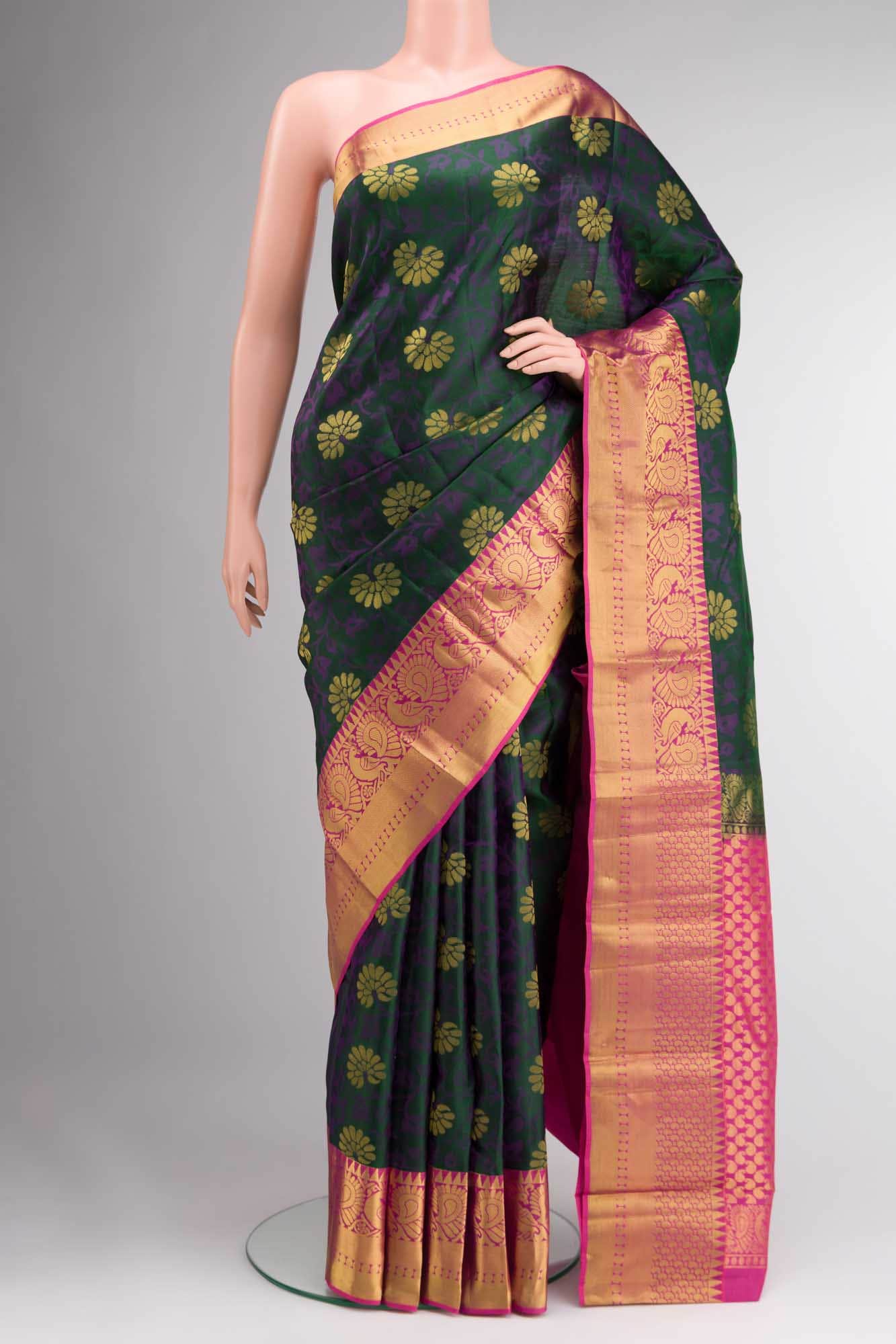 Green Kanchipuram Silk Saree