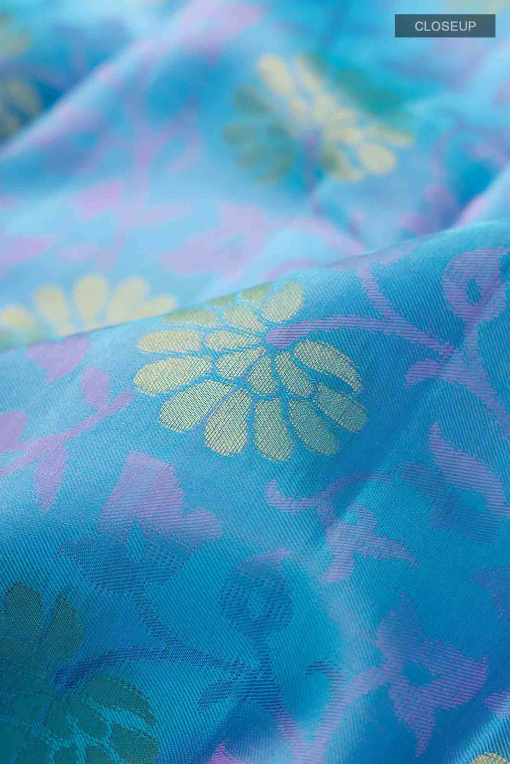 Blue Kanchipuram Silk Saree