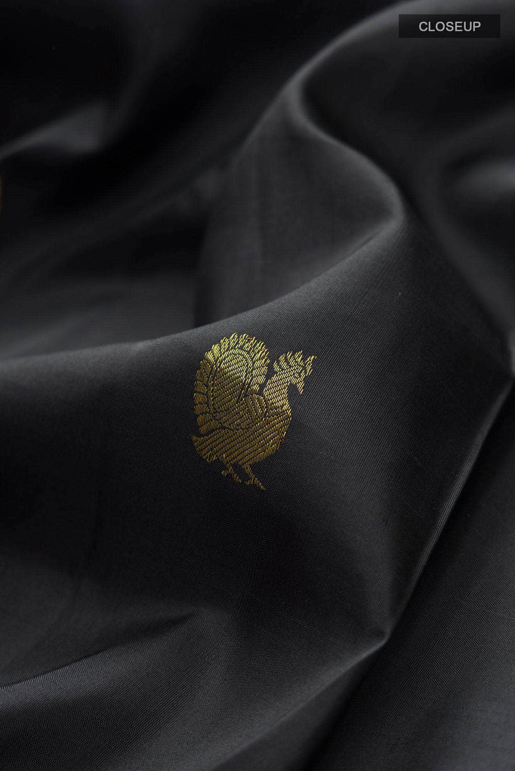 Black Kanchipuram Silk Saree