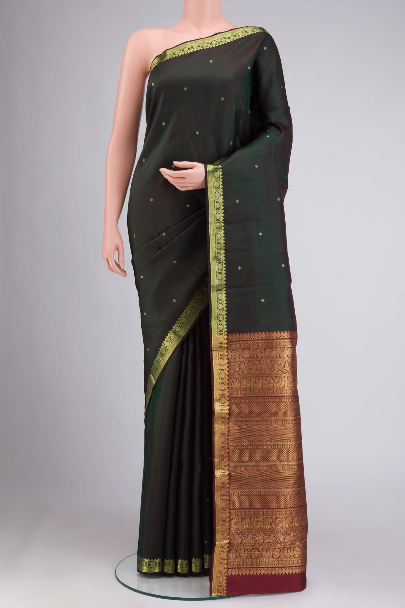 Green Kanchipuram Silk Saree