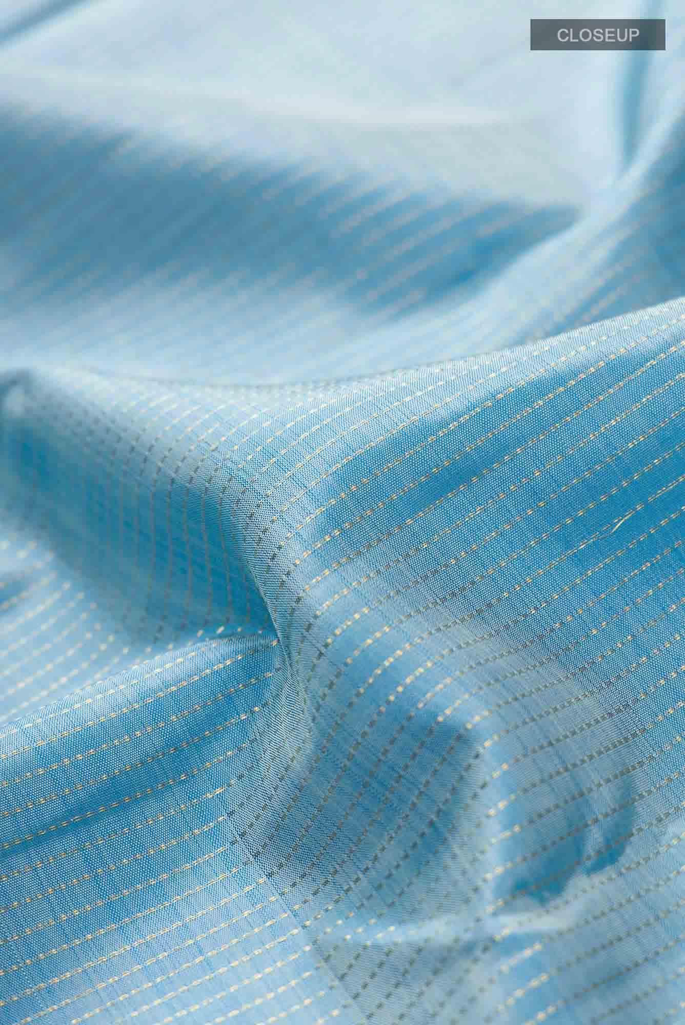 Blue Kanchipuram Silk Saree