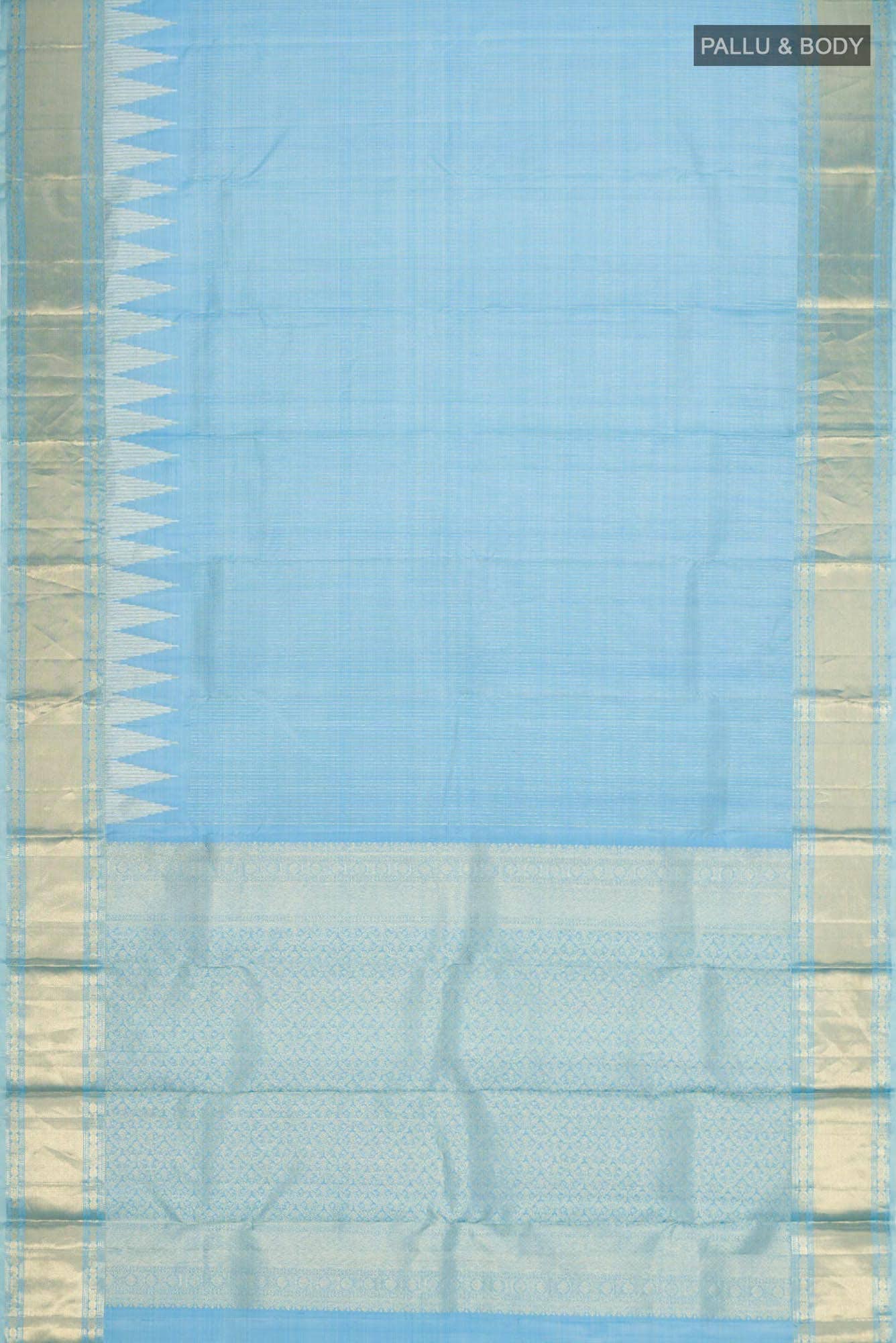 Blue Kanchipuram Silk Saree