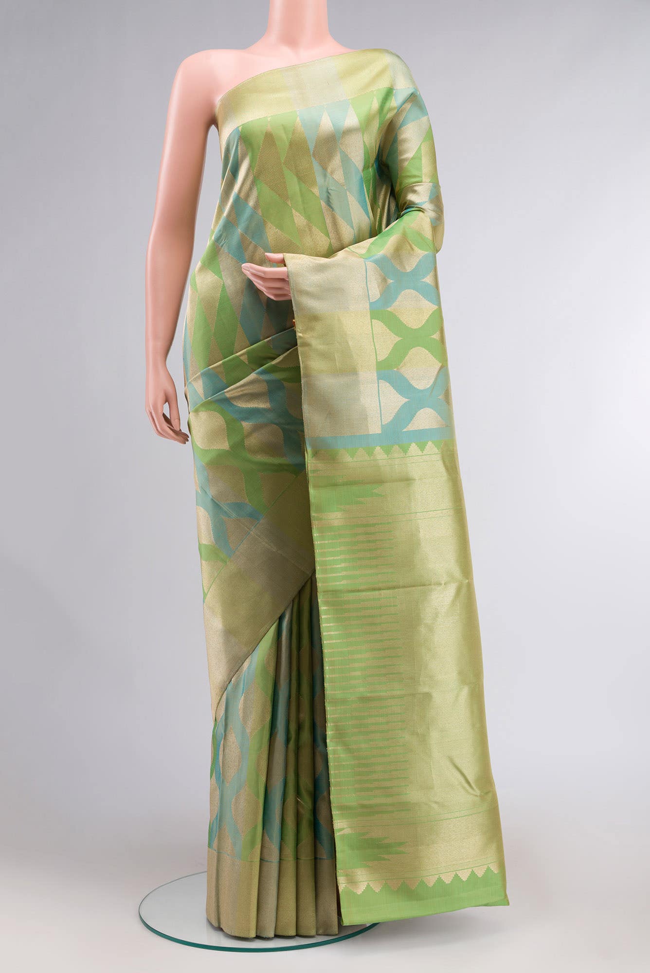 Green Kanchipuram Silk Saree