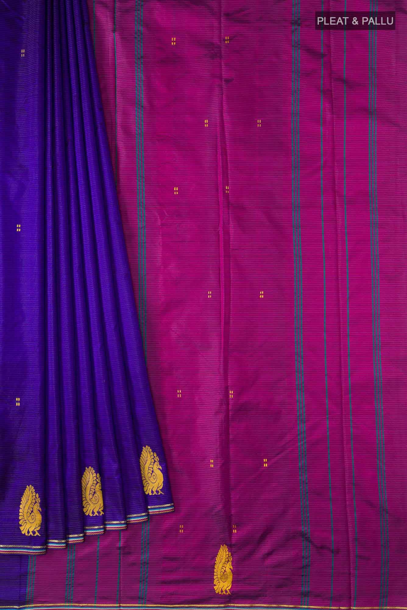 Blue Kanchipuram Silk Saree