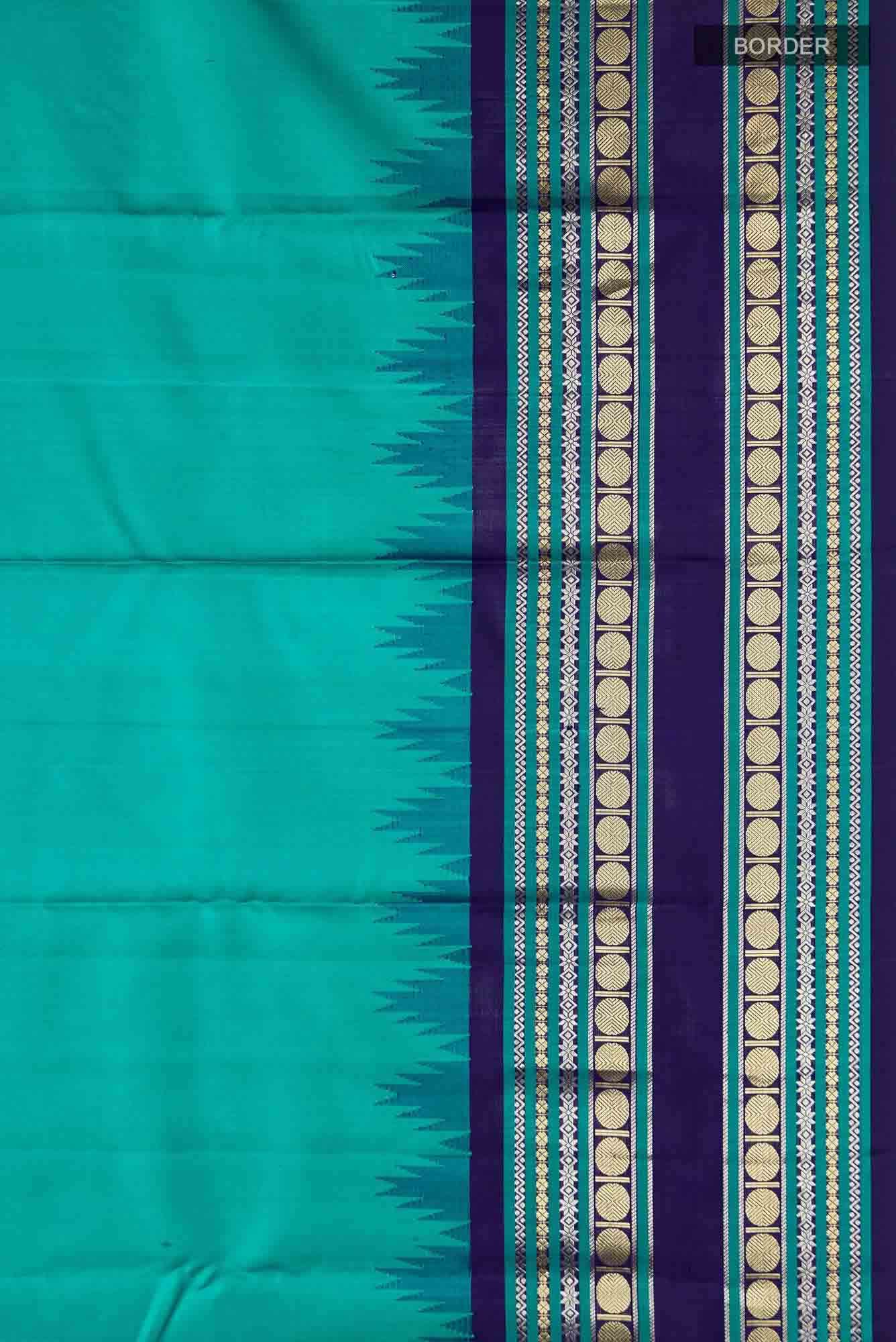 Blue Kanchipuram Silk Saree