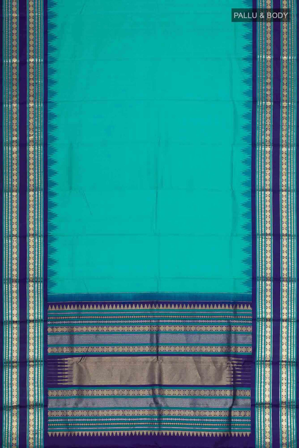 Blue Kanchipuram Silk Saree