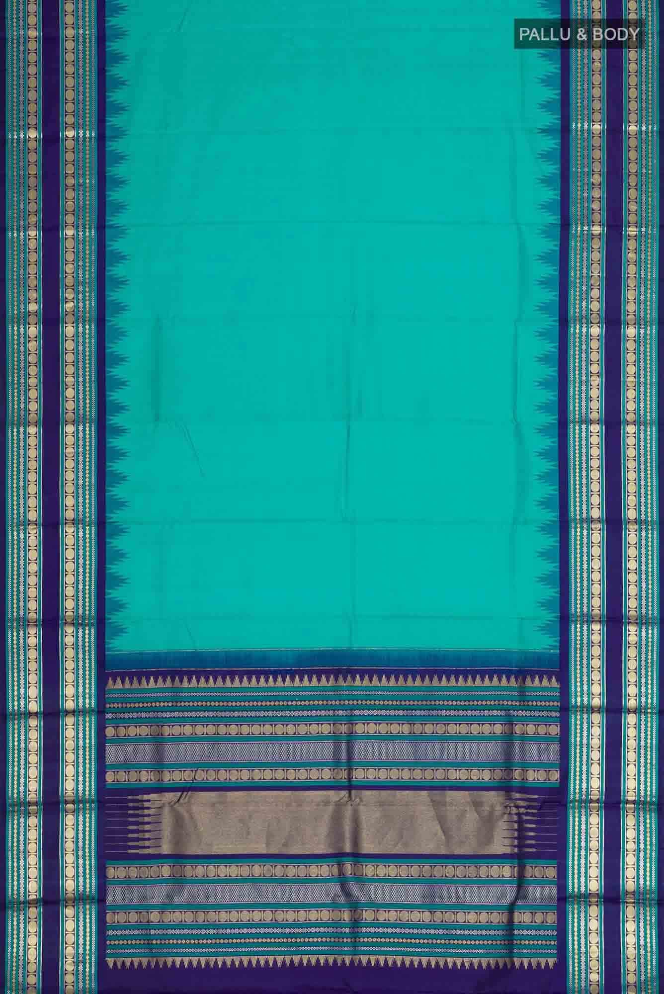 Blue Kanchipuram Silk Saree