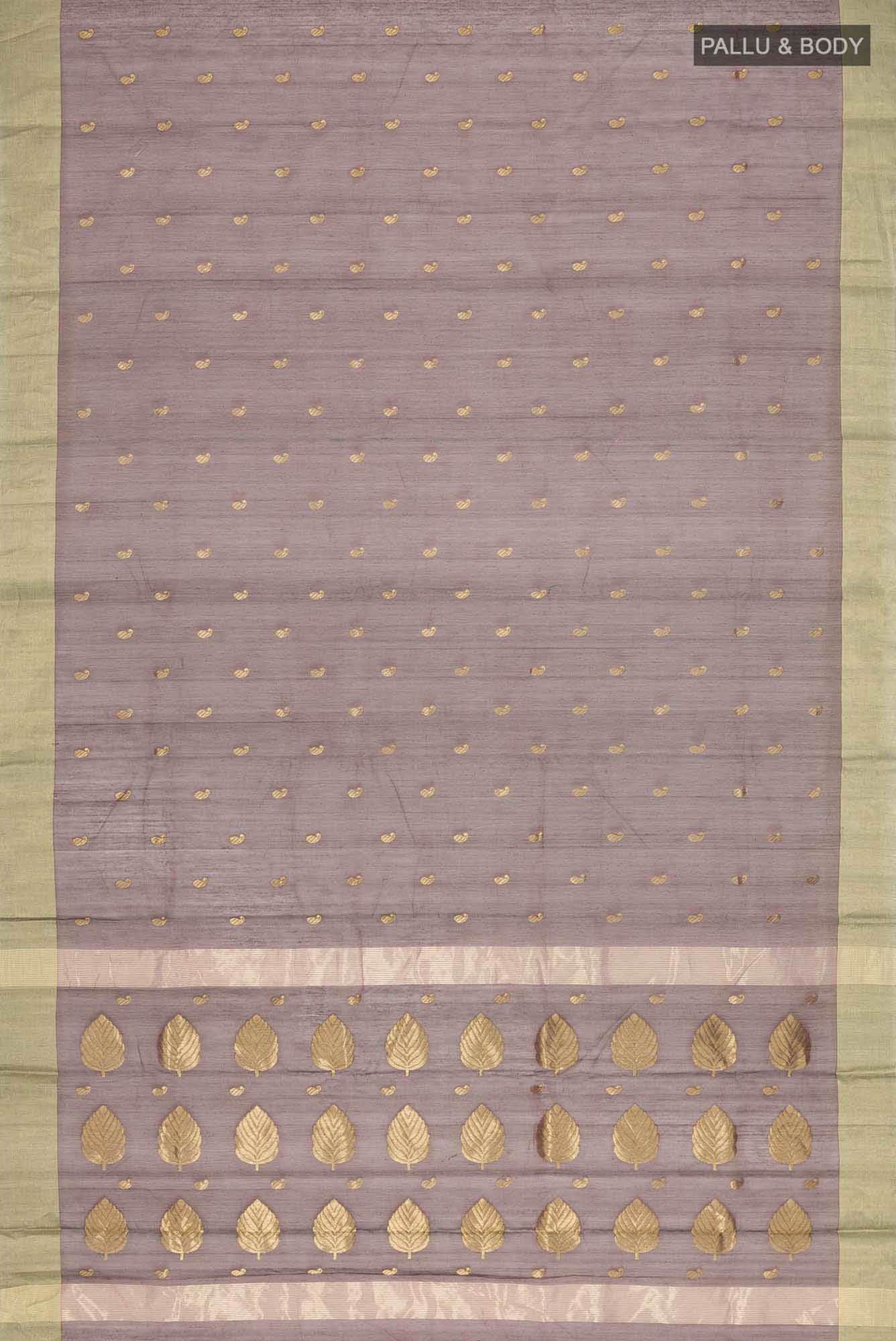 Maroon Chanderi Silk Cotton Saree