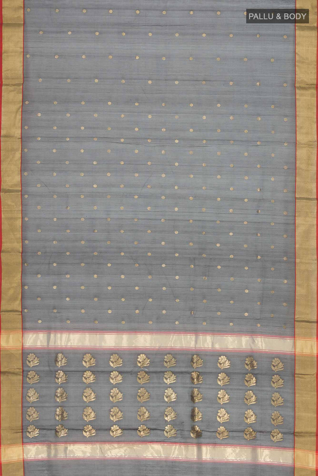 Black Chanderi Silk Cotton Saree