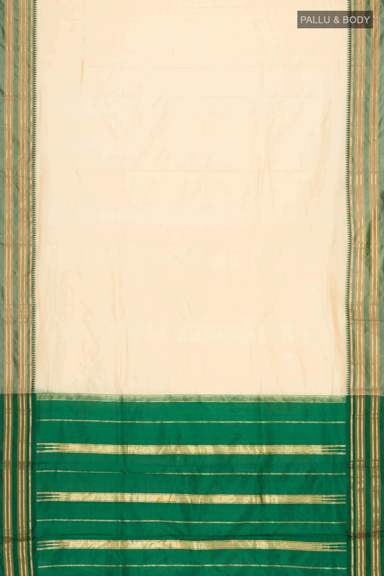 Beige Narayanpet Silk Saree