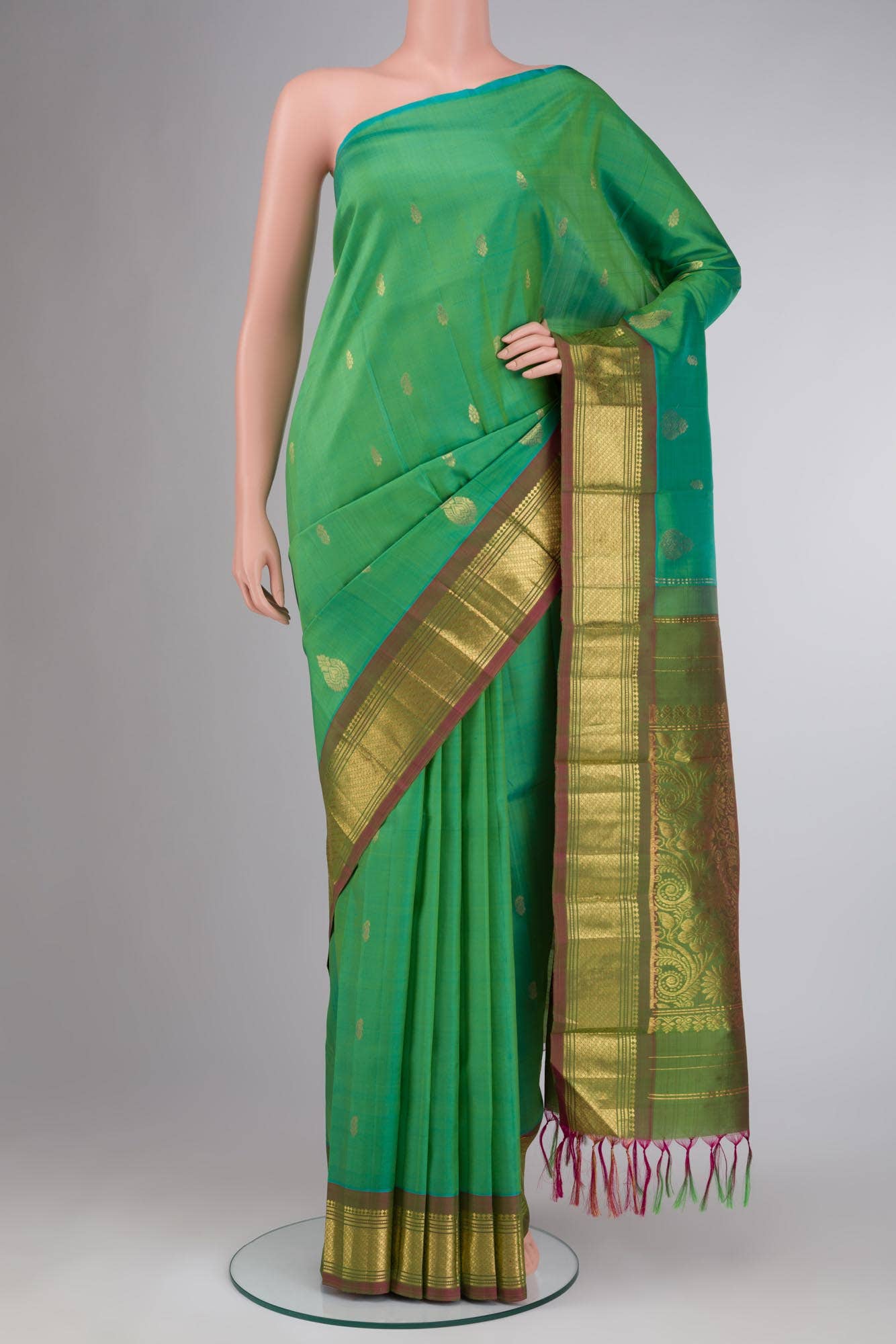 Green Kanchipuram Silk Saree