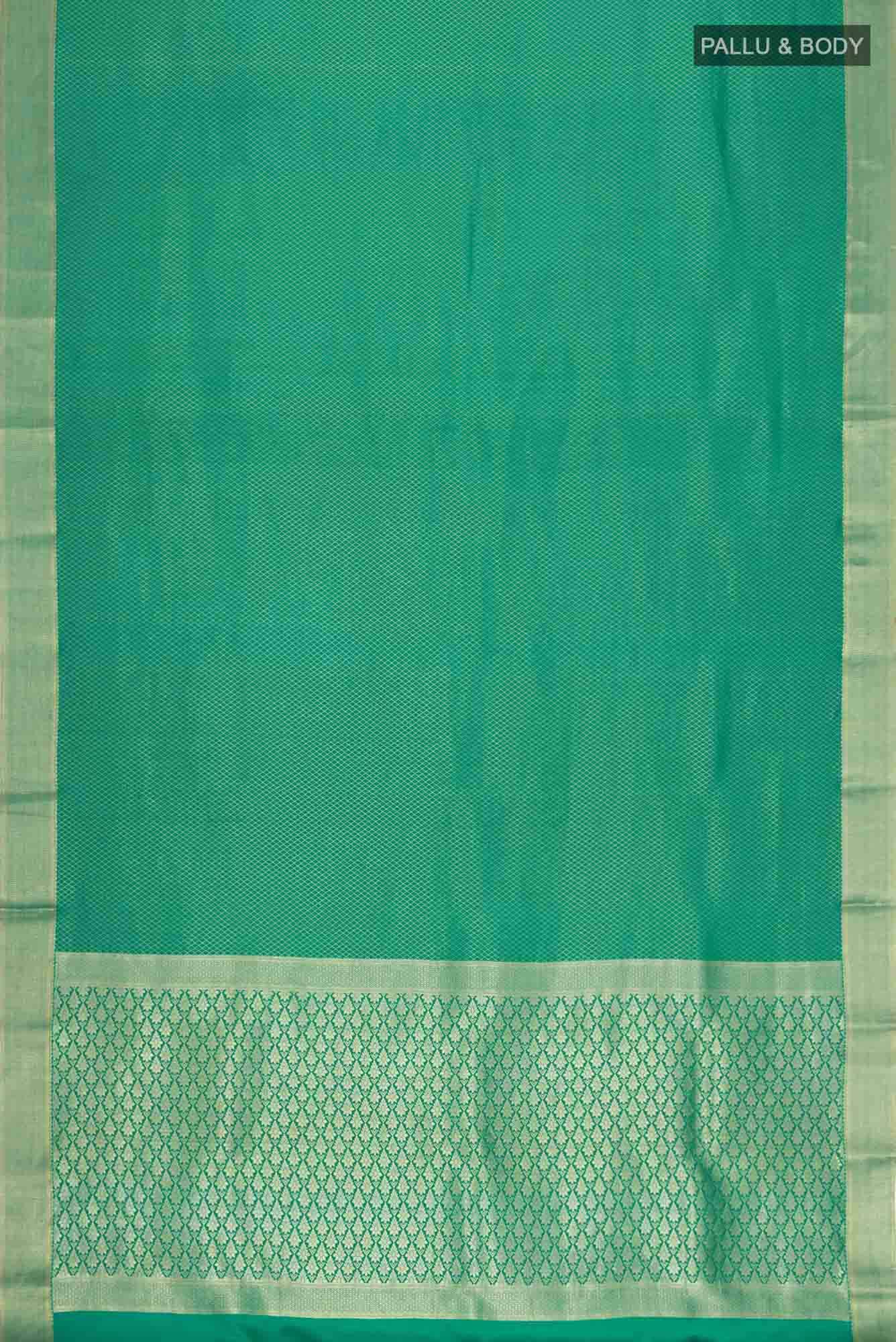 Green Crepe Saree