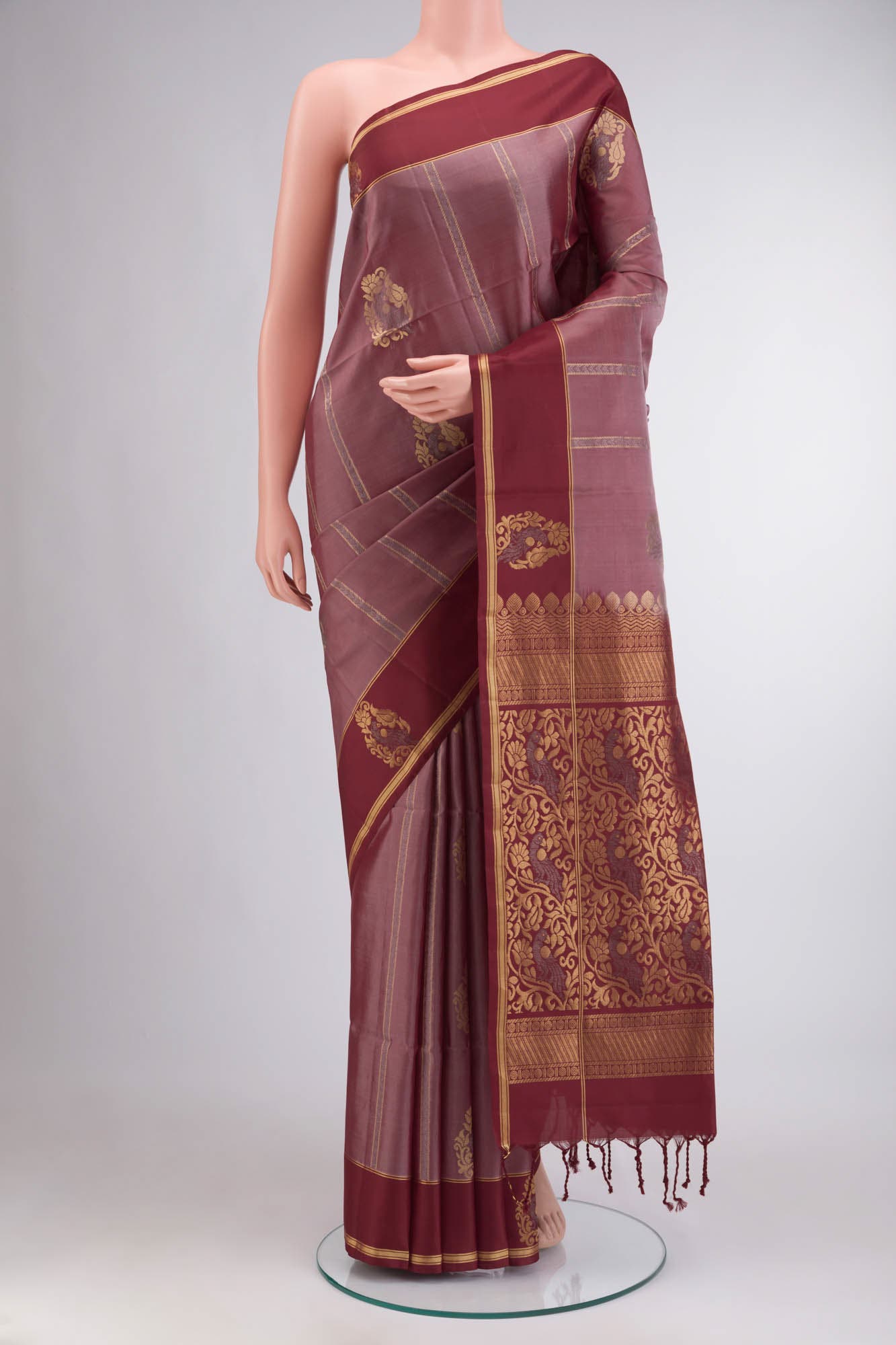 Brown Soft Silk Saree