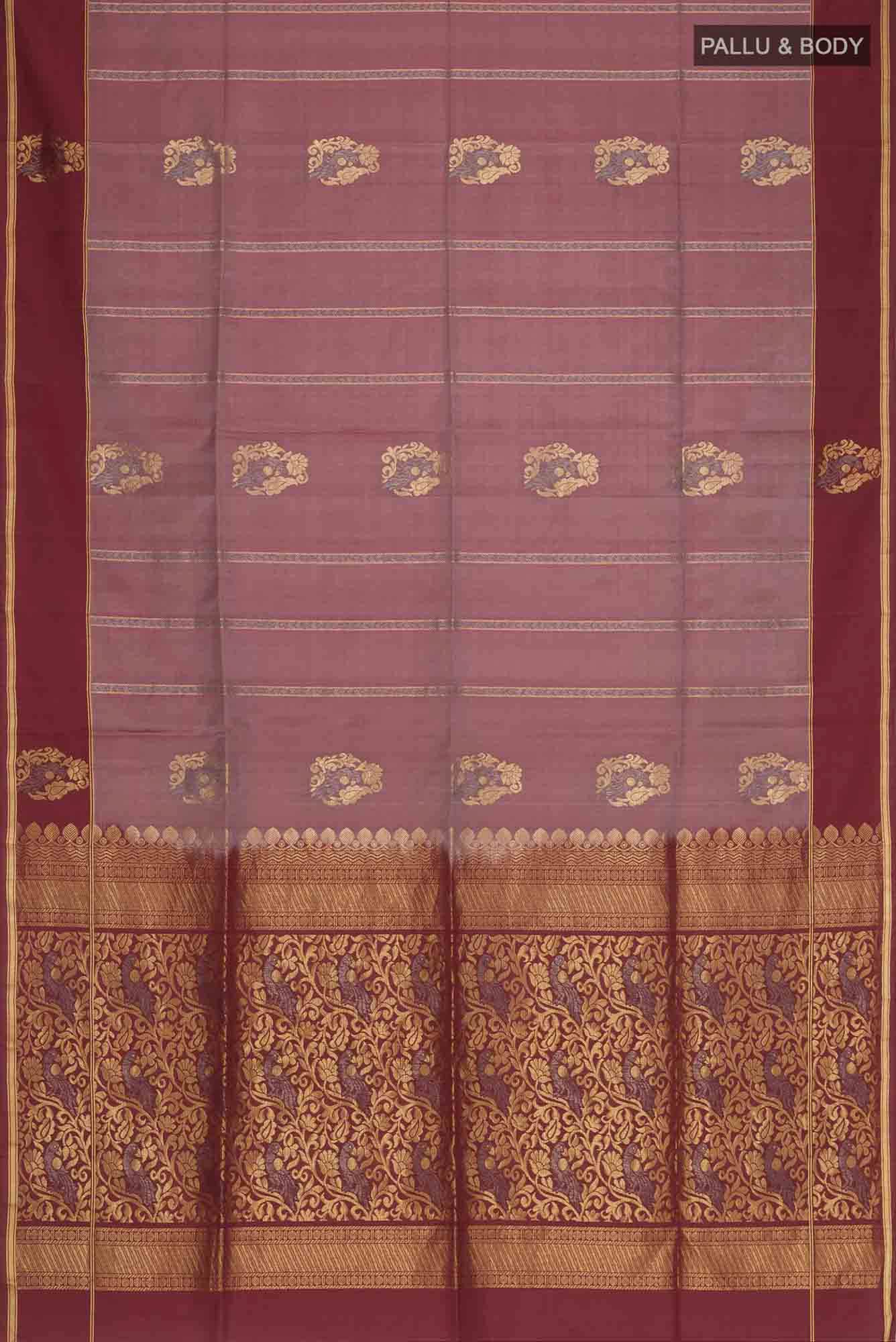 Brown Soft Silk Saree