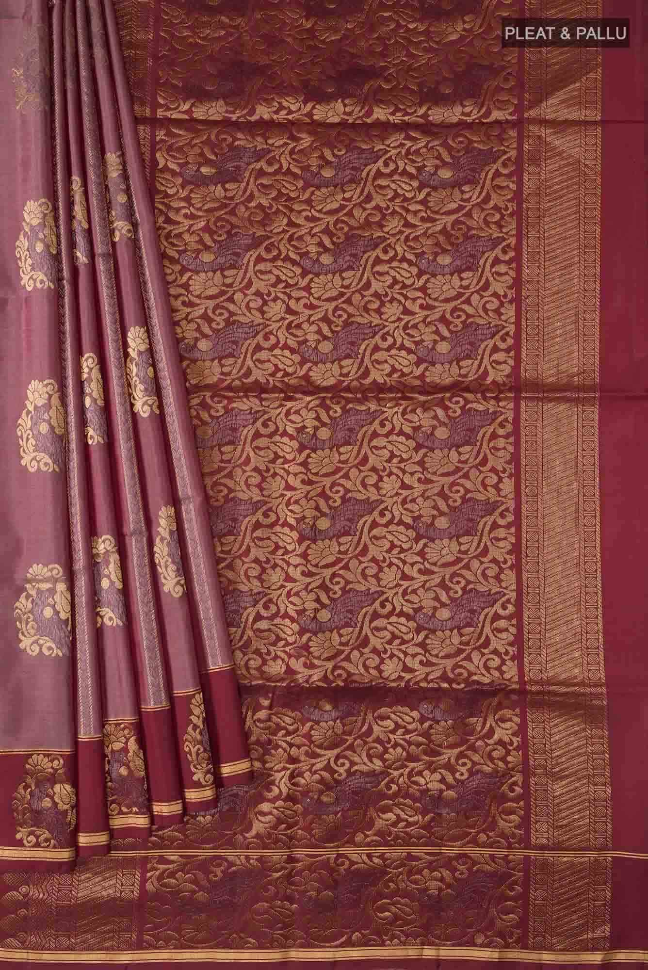 Brown Soft Silk Saree