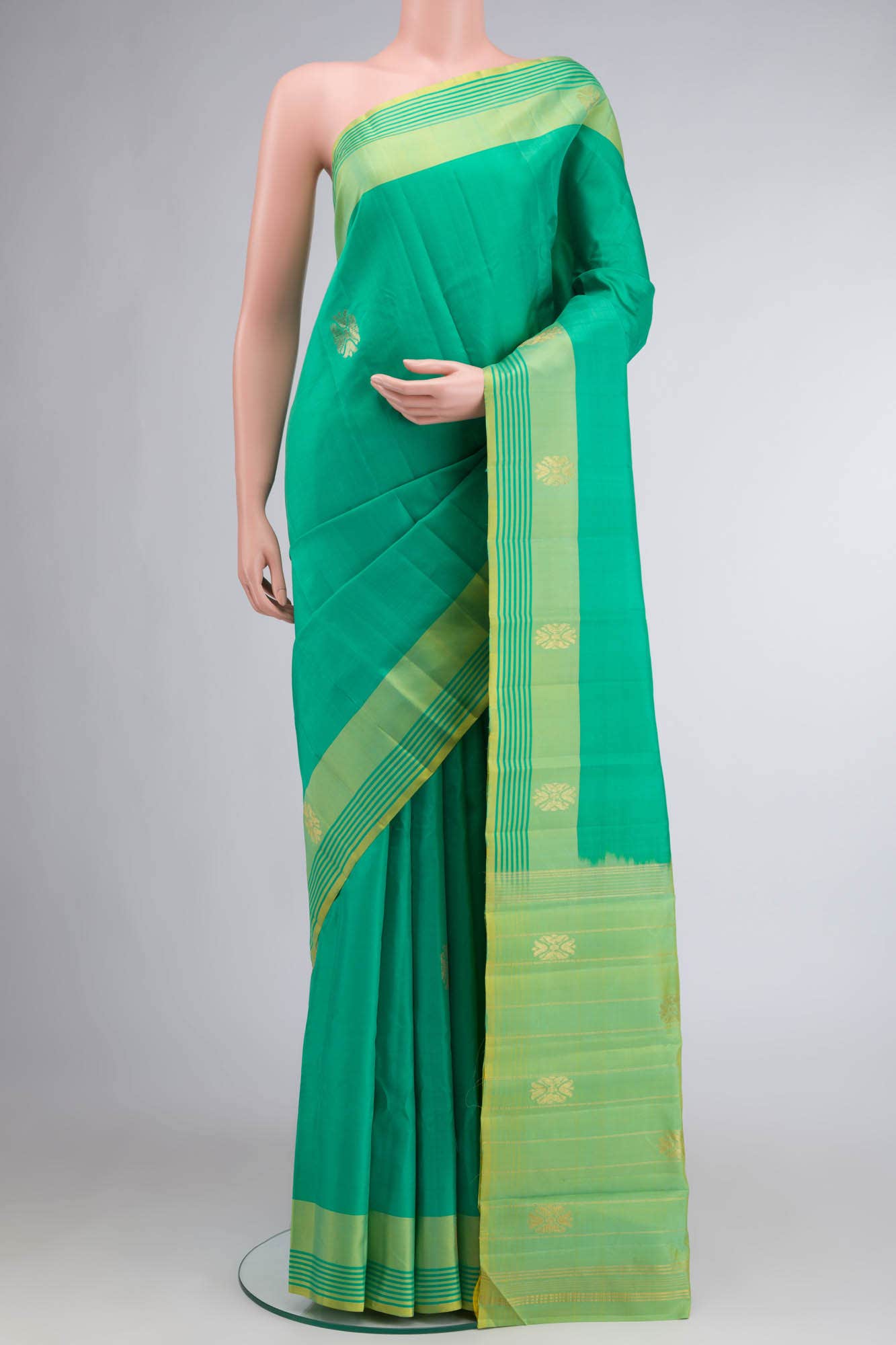 Green Kanchipuram Silk Saree