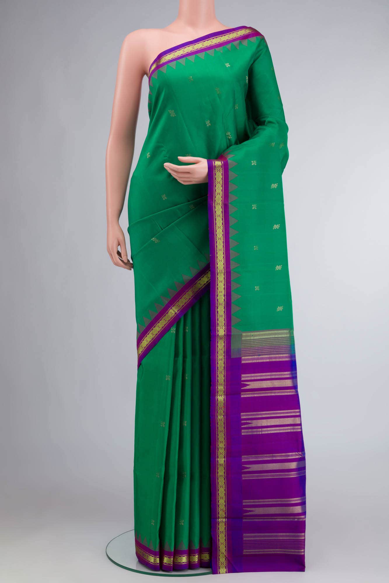 Green Kanchipuram Silk Saree