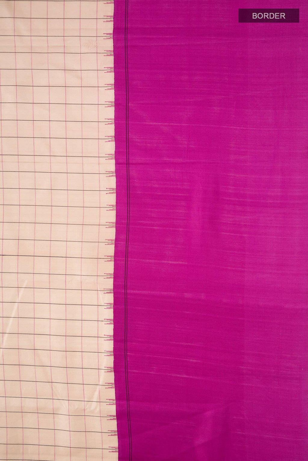 Beige Kanchipuram Silk Saree