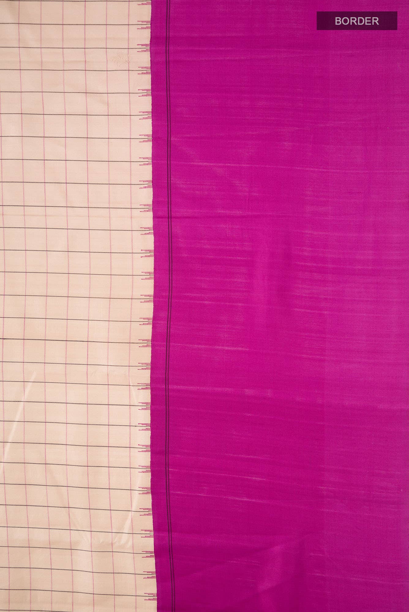 Beige Kanchipuram Silk Saree
