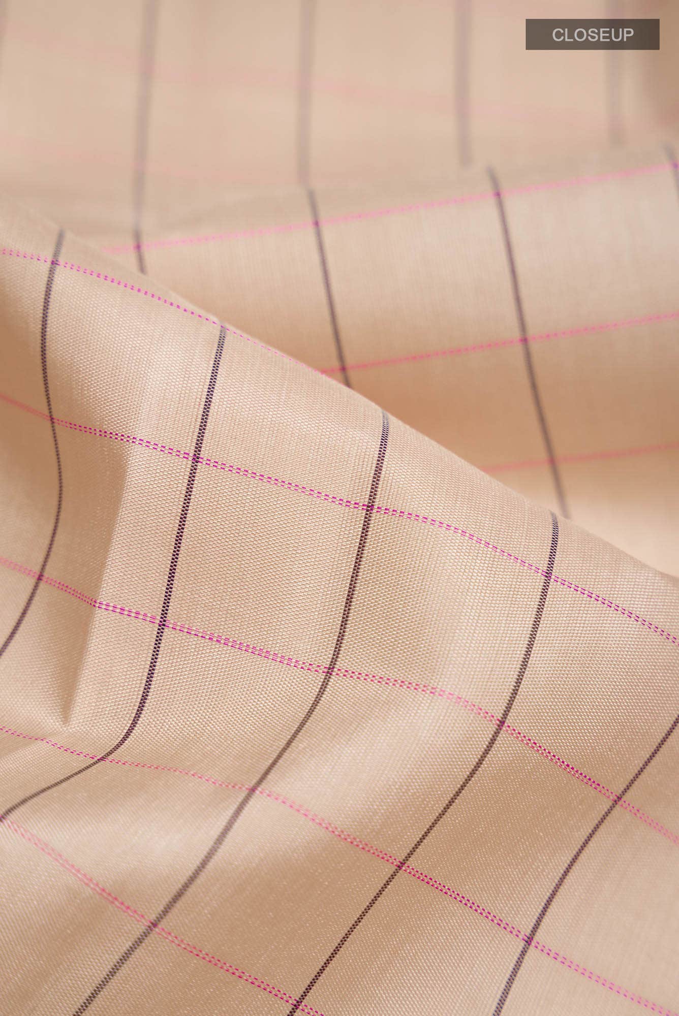 Beige Kanchipuram Silk Saree
